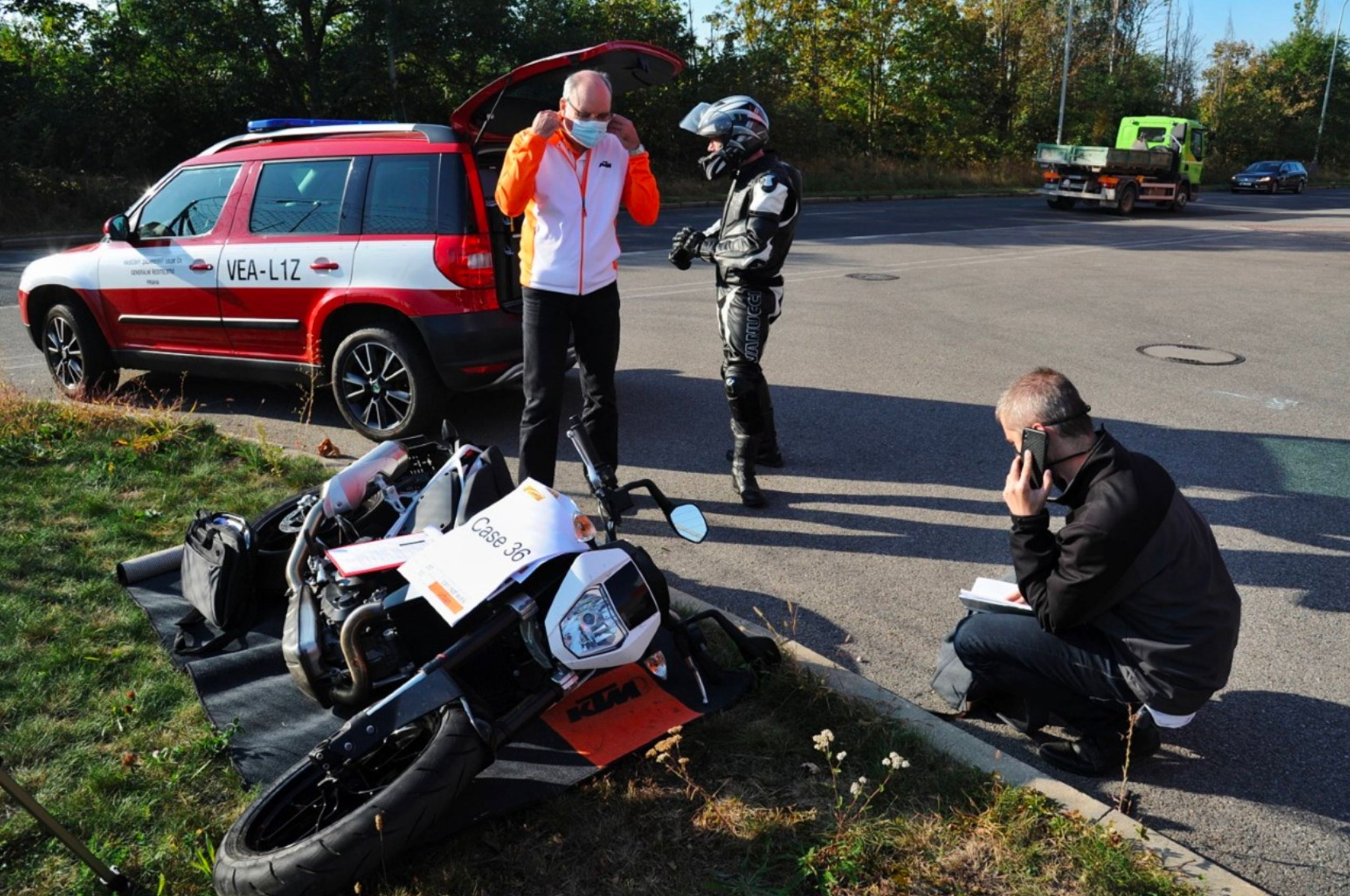 Testování systému eCall v motorkách - 11 - Fotogalerie: Hasiči testují systém pro eCall na motorkách (4/5)