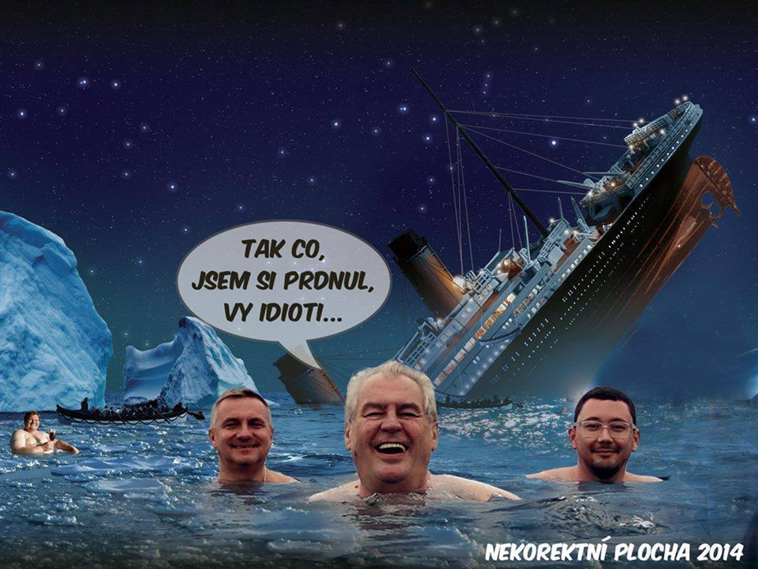 Zemanovy karikatury - 4 - GALERIE: Miloš Zeman a moře... a lidová tvořivost (20/24)