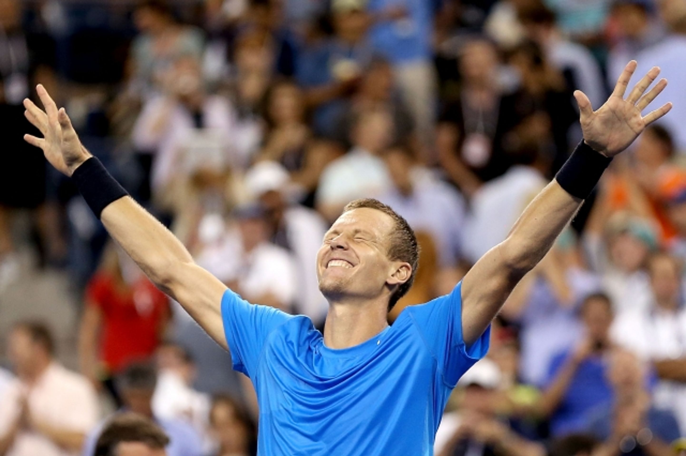 berdych - GALERIE: Berdych na US Open vyřadil Federera (16/19)