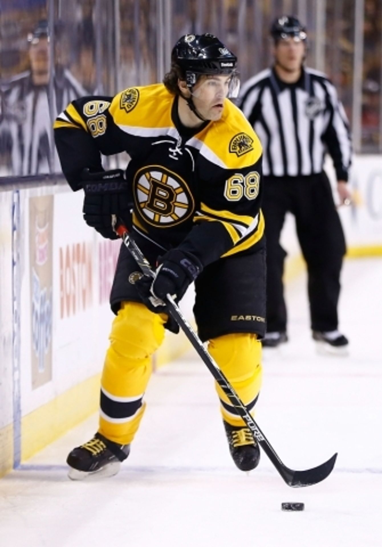 Jágr a jeho vítězná premiéra v Bostonu - 6 - GALERIE: Jágrova premiéra snů v Bostonu. Výhra a vítězný gól (6/10)