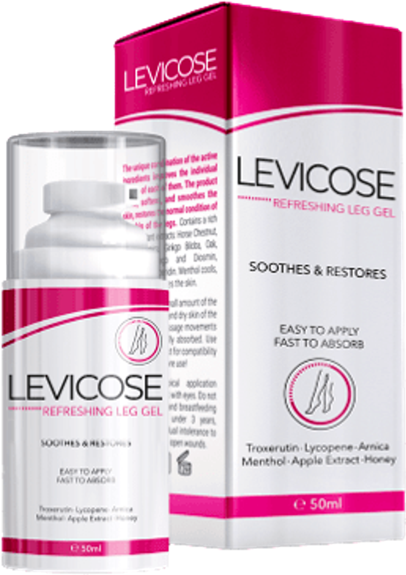 LEVICOSE, gel 50 ml - MZ ČR – klamavé výrobky (13/22)