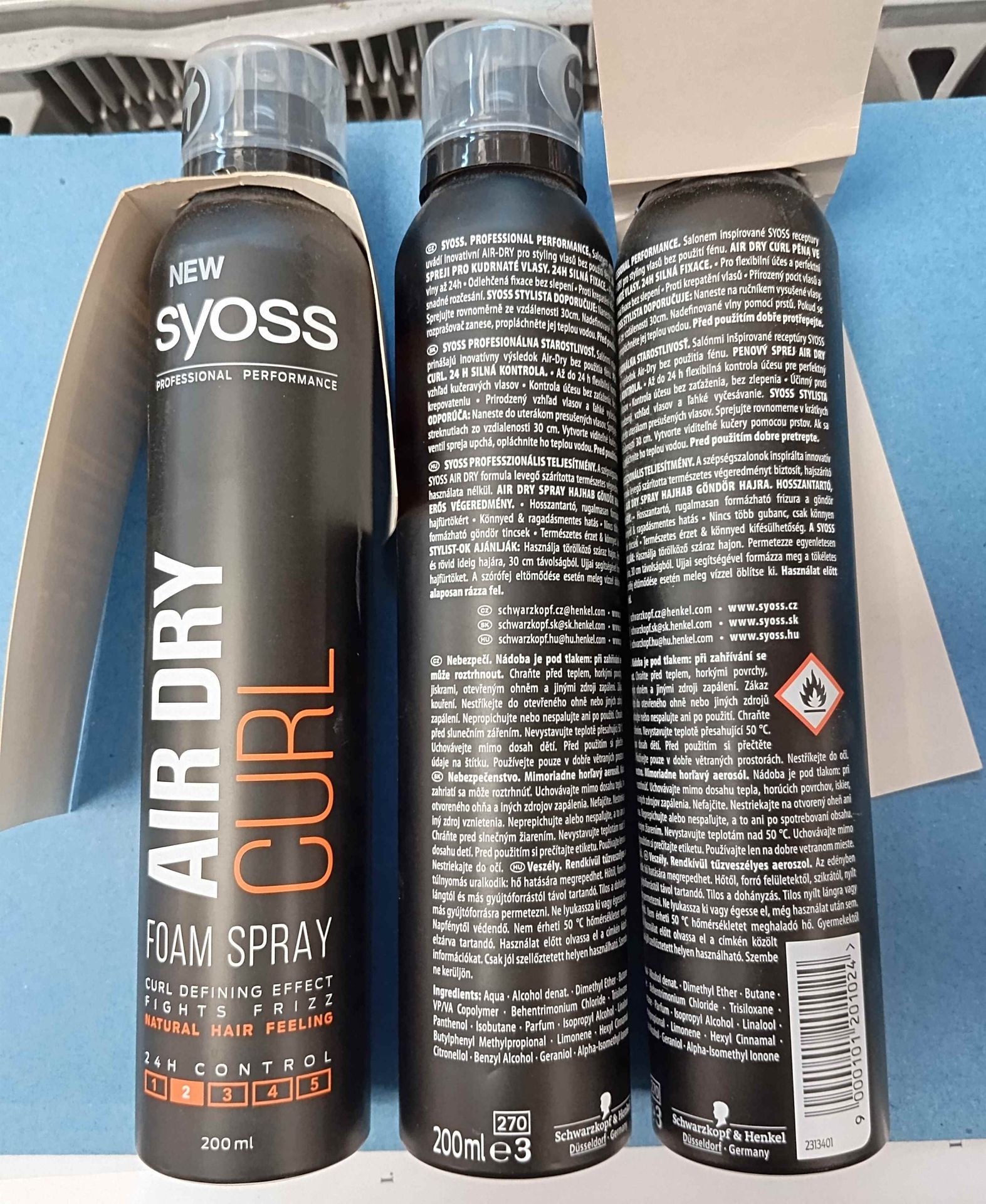 SYOSS pěna do vlasů Air Dry Curl (2) - Zdraví nebezpečná kosmetika (8/11)