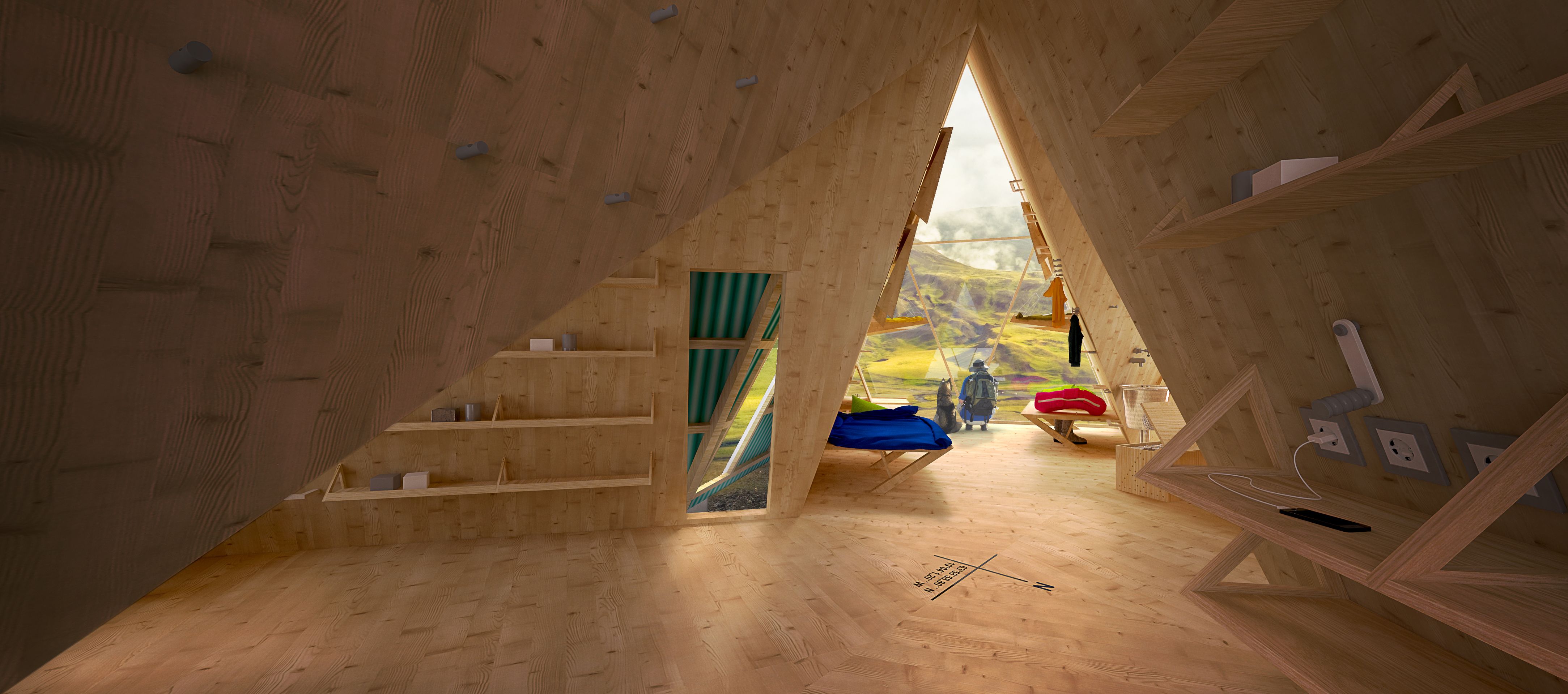 Návrh přístřešků na Islandu - 3 - GALERIE: Návrh přístřešků na Islandu (3/6)