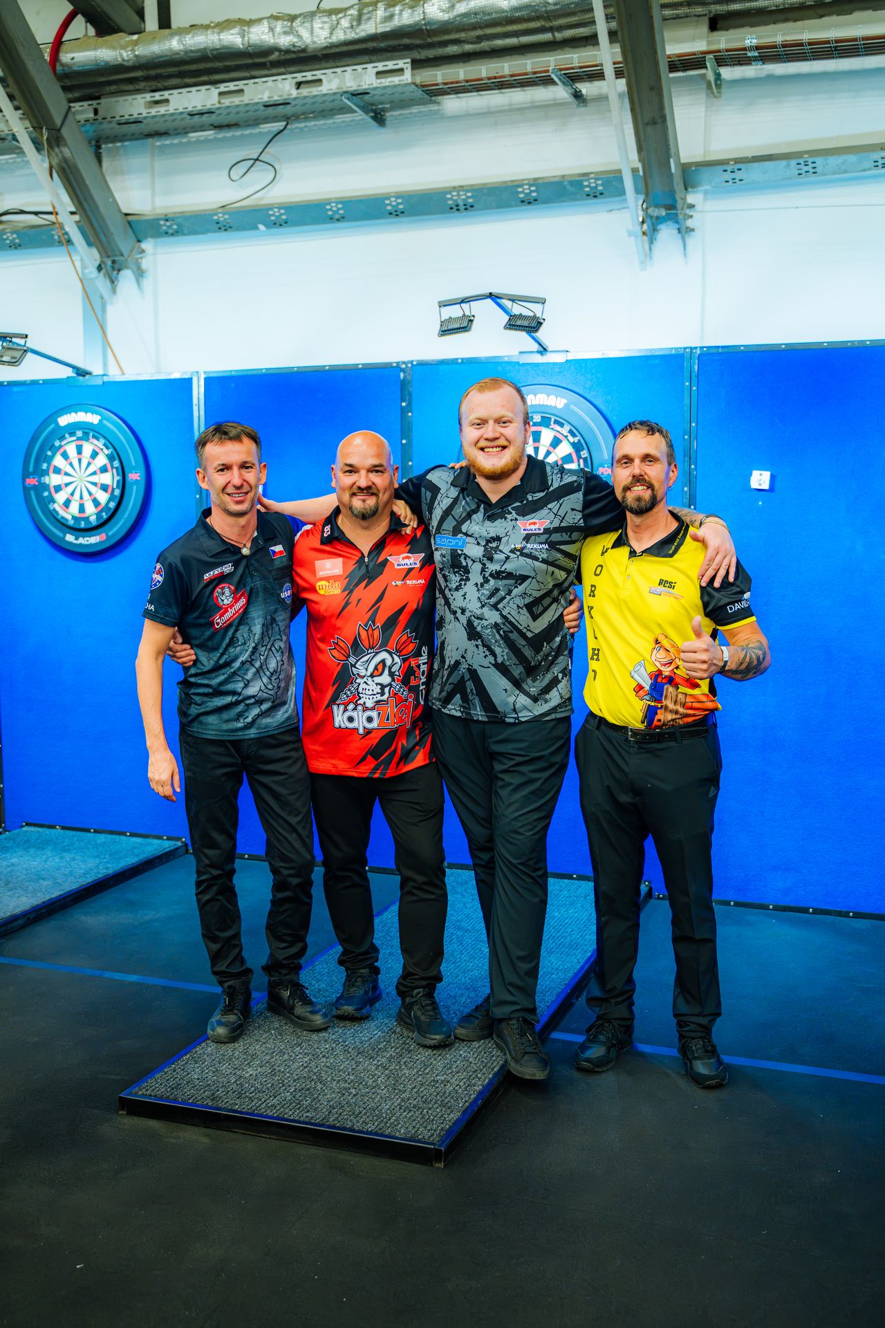 Jiří Brejcha, Karel Sedláček, Adam Gawlas a David Rosí - ČEZ Czech Darts Open 2026 (14/20)
