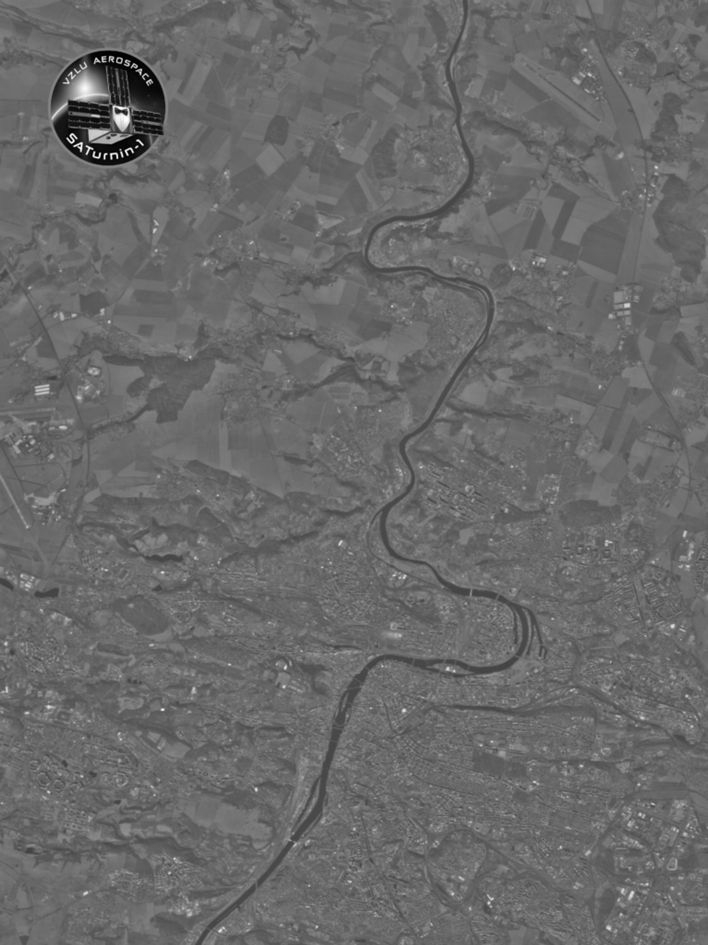 Snímek Prahy ze satelitu SATurnin-1 - Snímky ze satelitu SATurnin-1 (1/4)