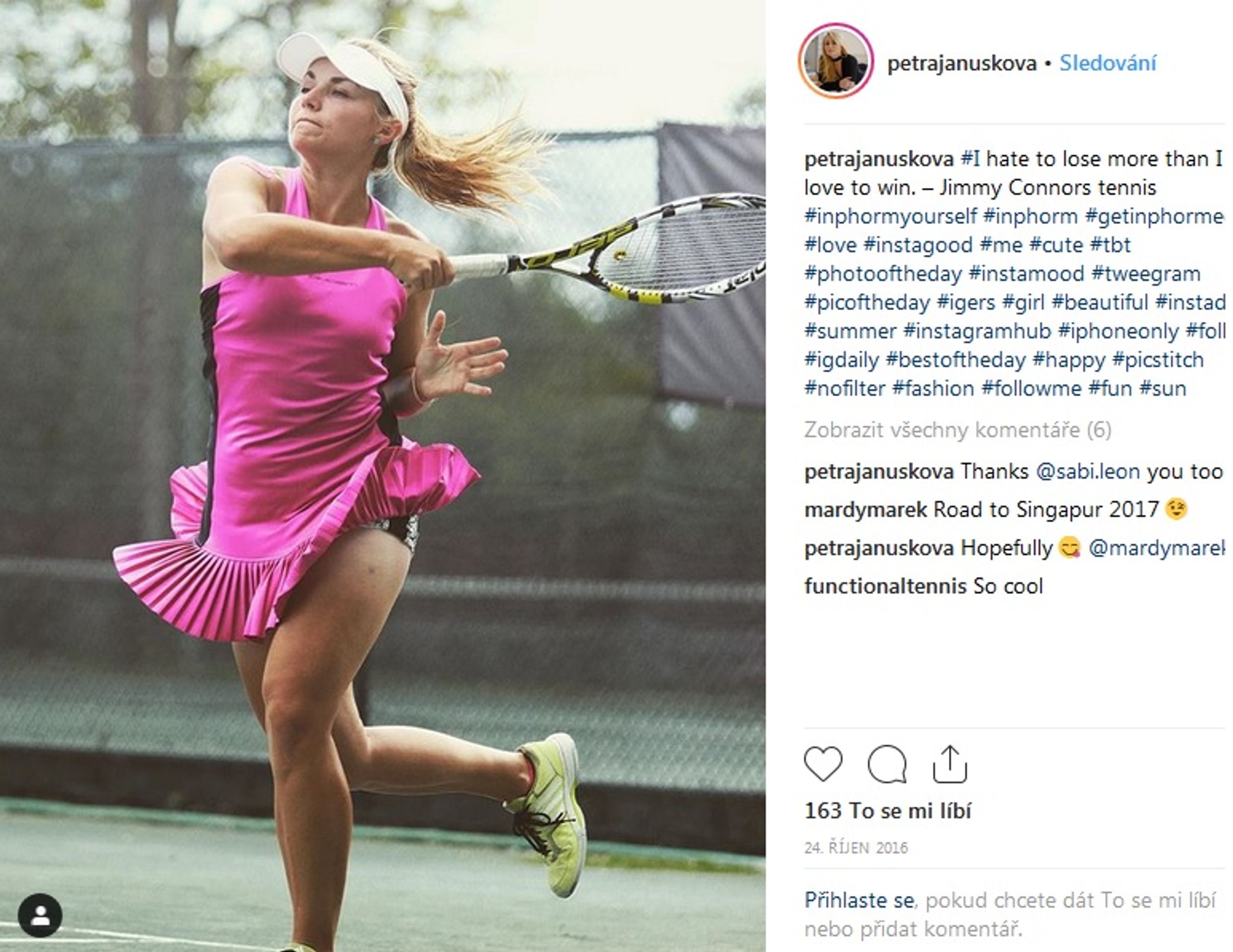 Petra Janušková - GALERIE: Tenistka Petra Janušková hraje tenis v Kanadě (3/4)