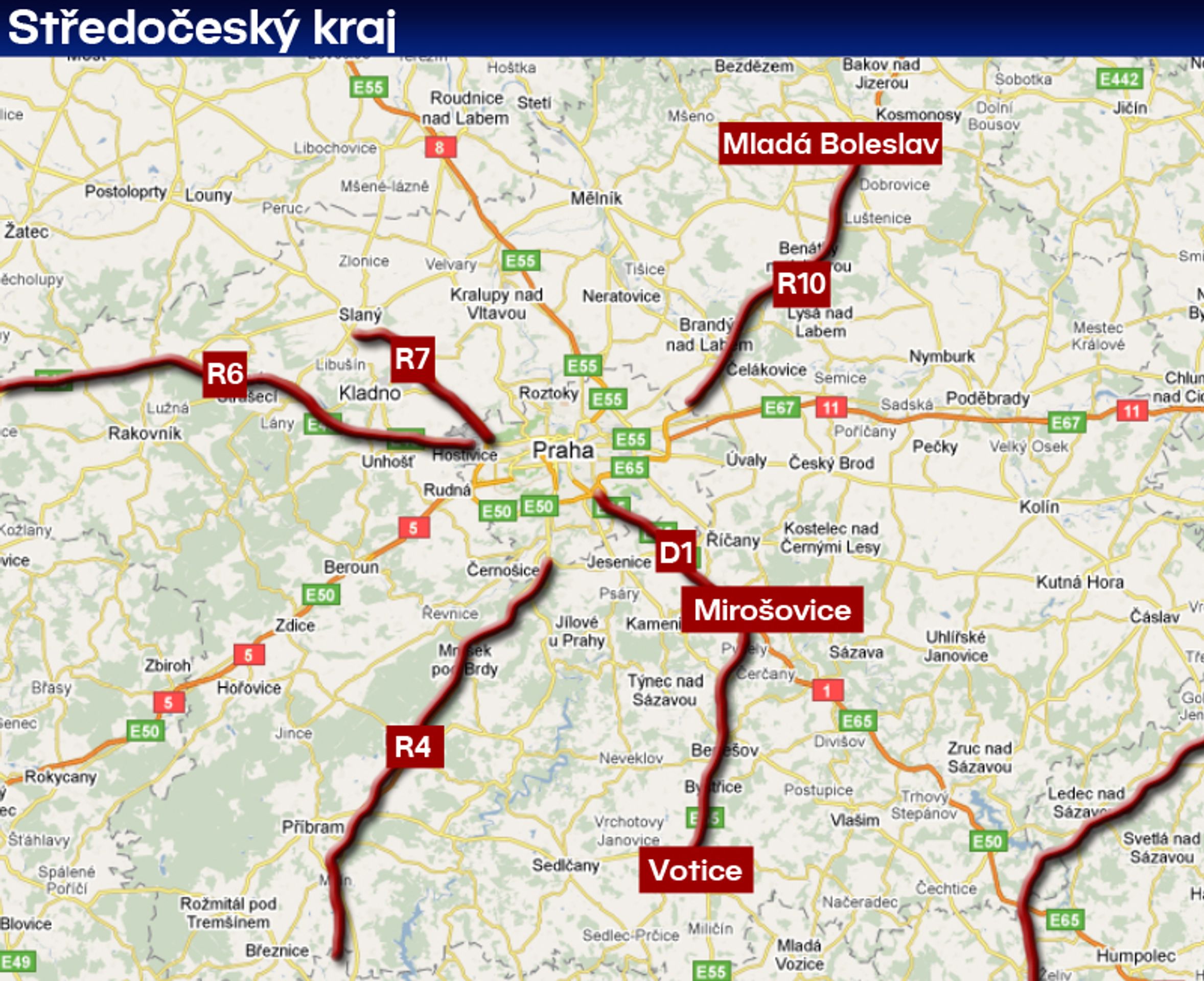 Místa dopravních kontrol - Středočeský kraj - GALERIE: Kde se mohou objevit dopravní kontroly? KRAJE (5/9)