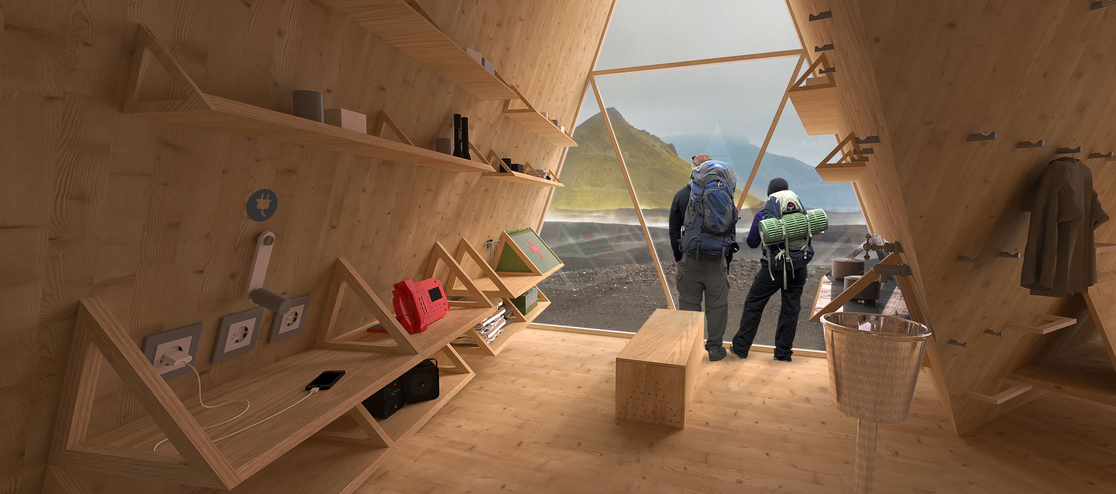 Návrh přístřešků na Islandu - 2 - GALERIE: Návrh přístřešků na Islandu (2/6)