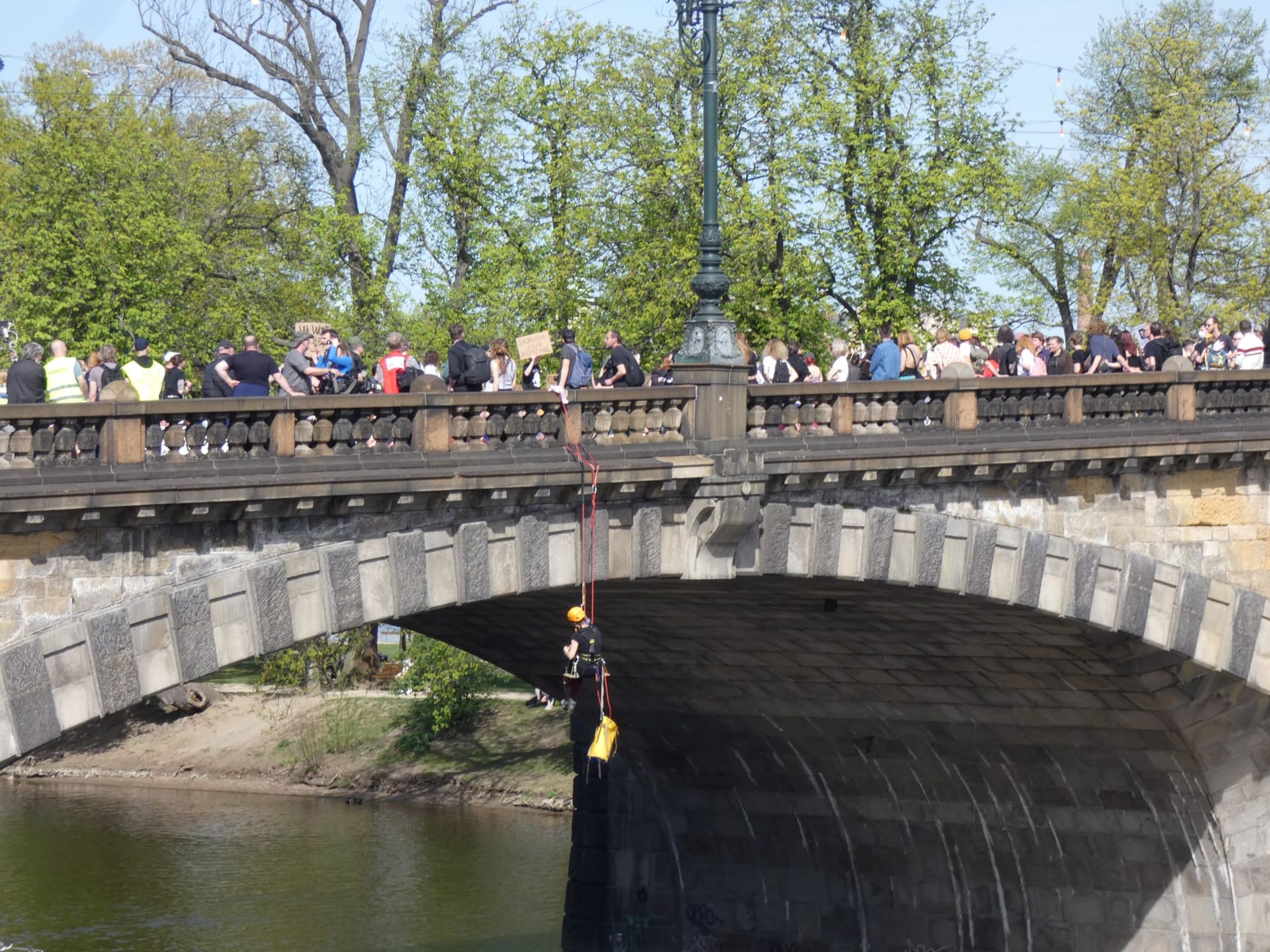 Protest na mostě Legií - Protest na mostě Legií (11/14)