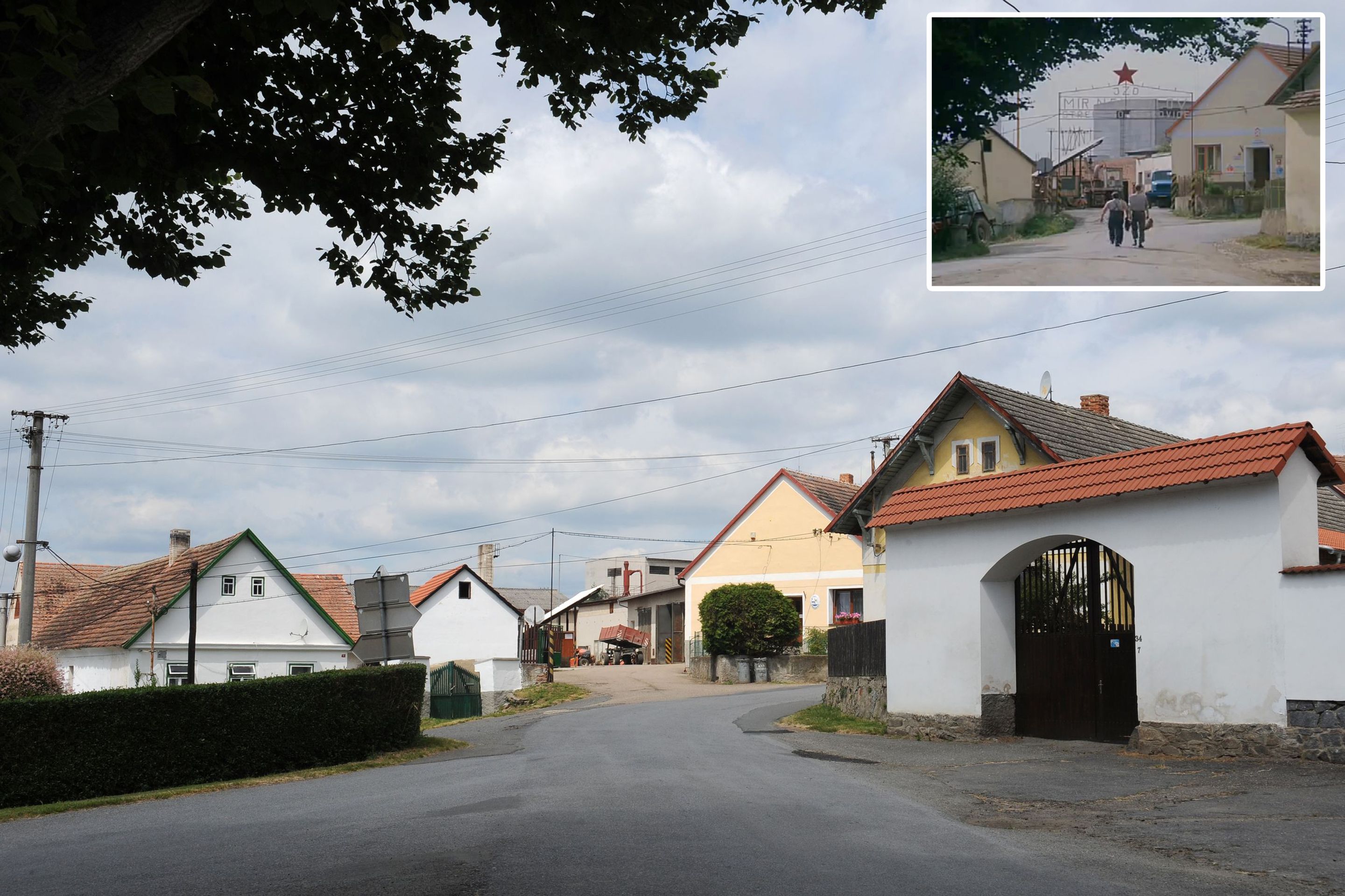 Křečovice - srovnání tehdy a dnes - 7 - GALERIE: Vesnička má středisková po bezmála 30 letech (3/9)