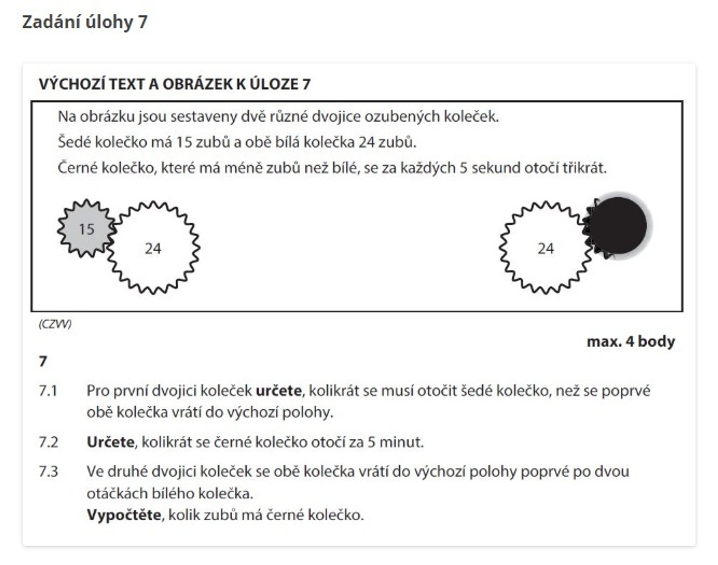 Zadání a řešení testu z matematiky - přijímačky - 1 - GALERIE: Zadání testu z matematiky - čtyřleté obory SŠ (1/3)