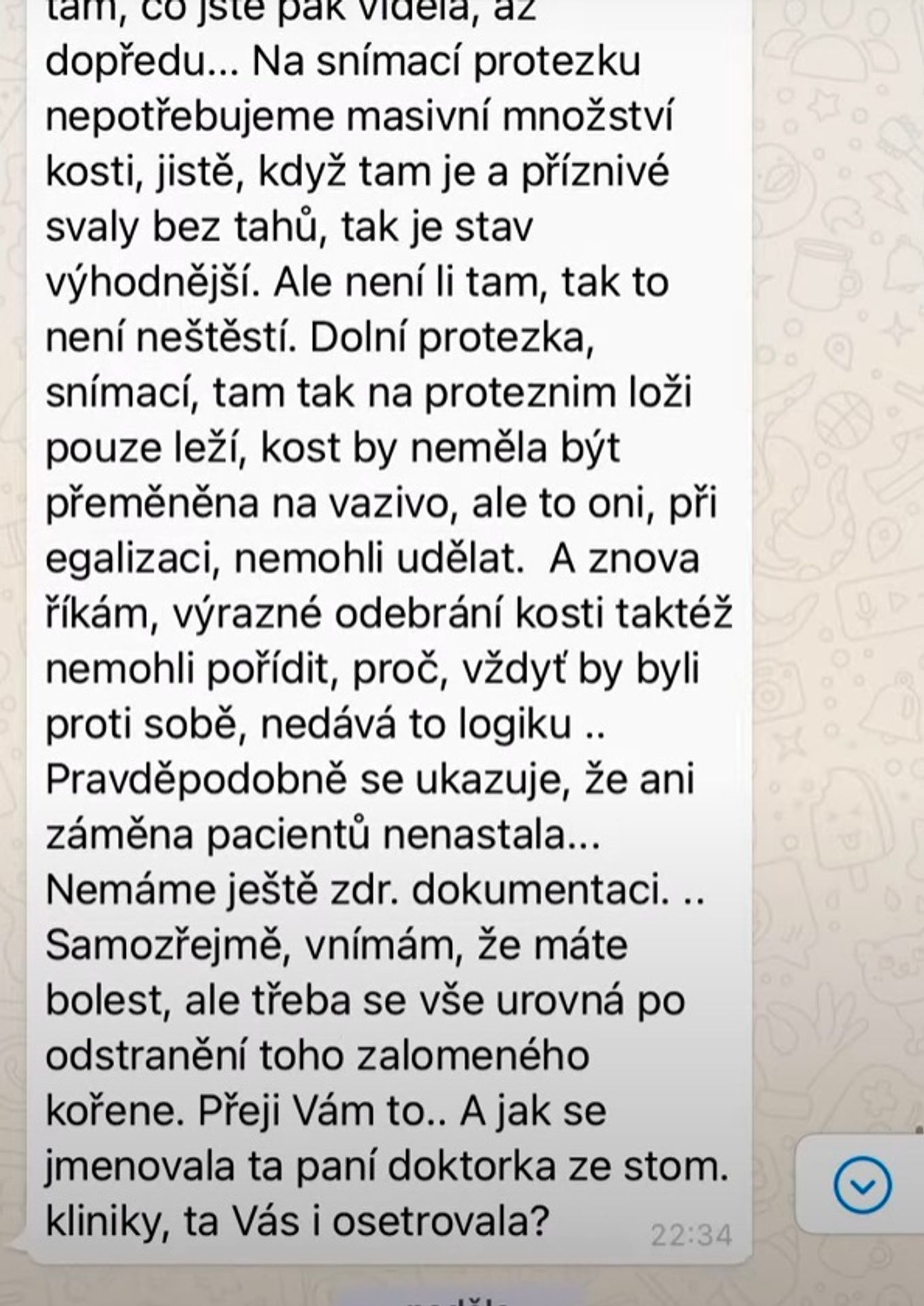 Problémy po zubní operaci - 8 - GALERIE: Paní Vávrová přišla při zákroku o kosti (7/8)