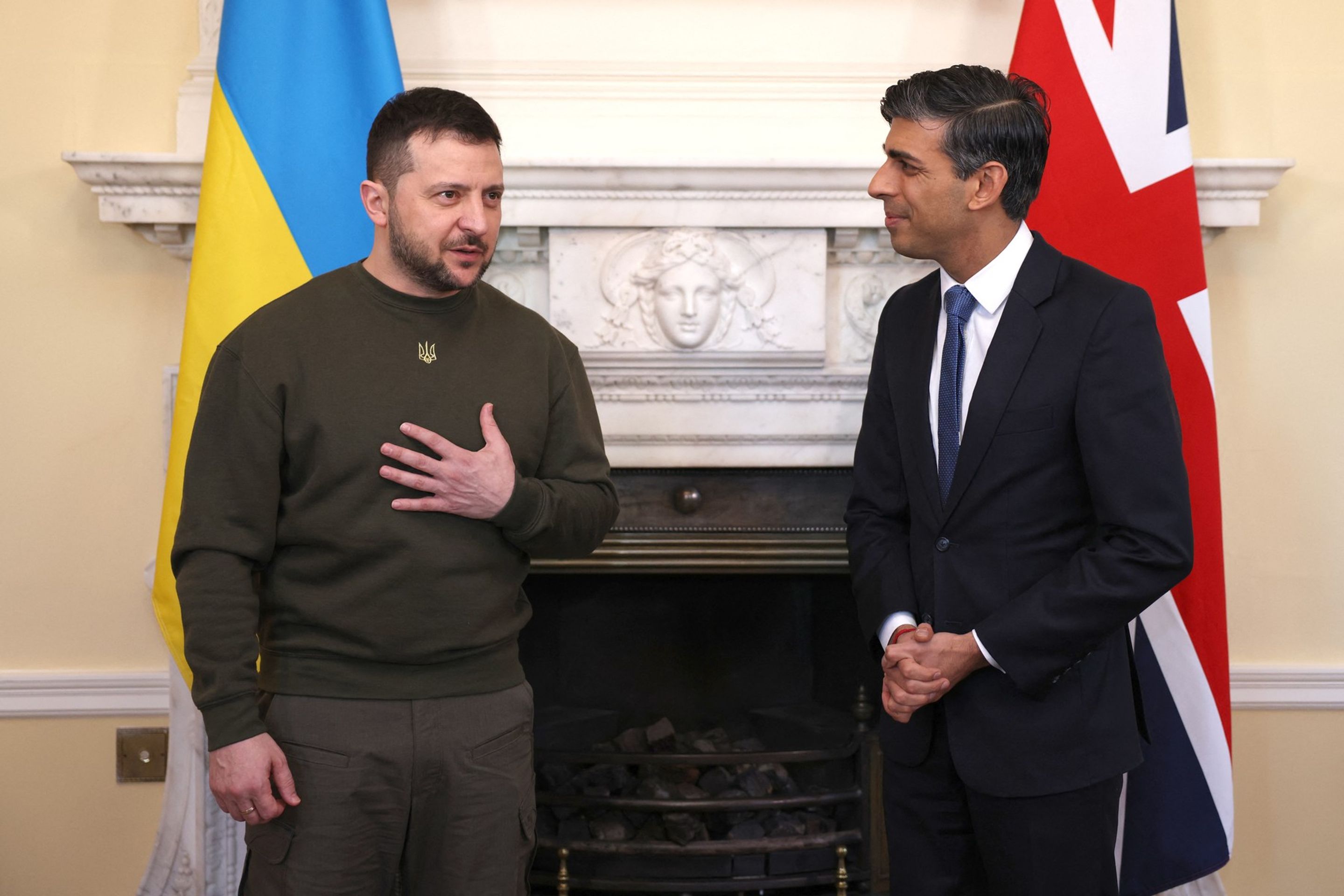 Volodymyr Zelenskyj Rishi Sunak - Setkání Volodymyra Zelenského (2/5)