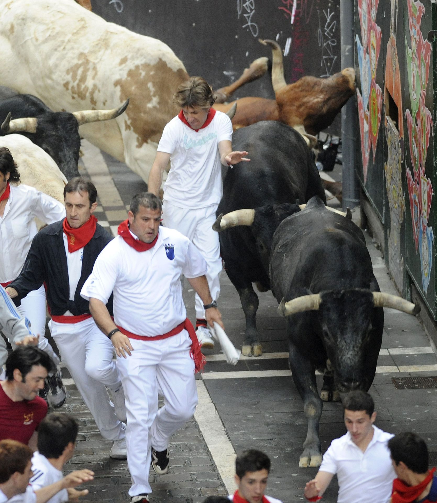 Vypuštění býků ve Španělsku - 4 - GALERIE: Vypuštění býků ve Španělsku (4/6)