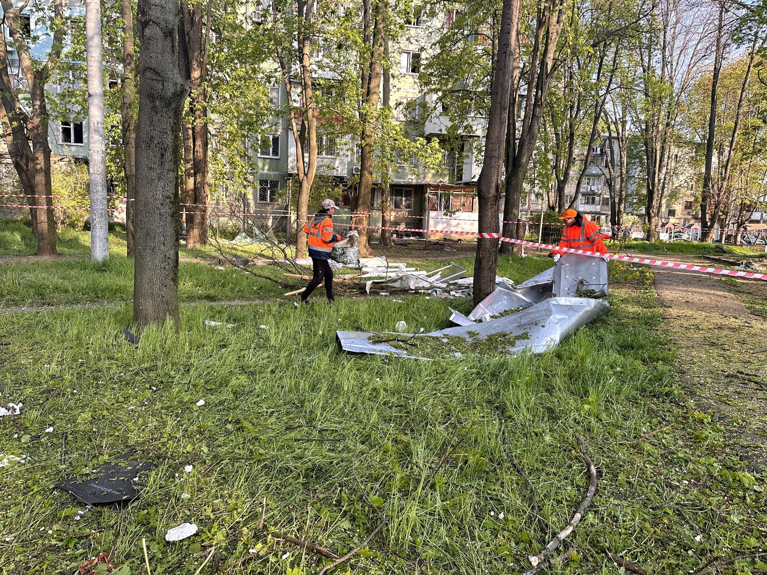 Ruský útok drony na Ukrajinu, 22. 4. 2025 Odesa - Ruský útok drony na Ukrajinu (3/4)