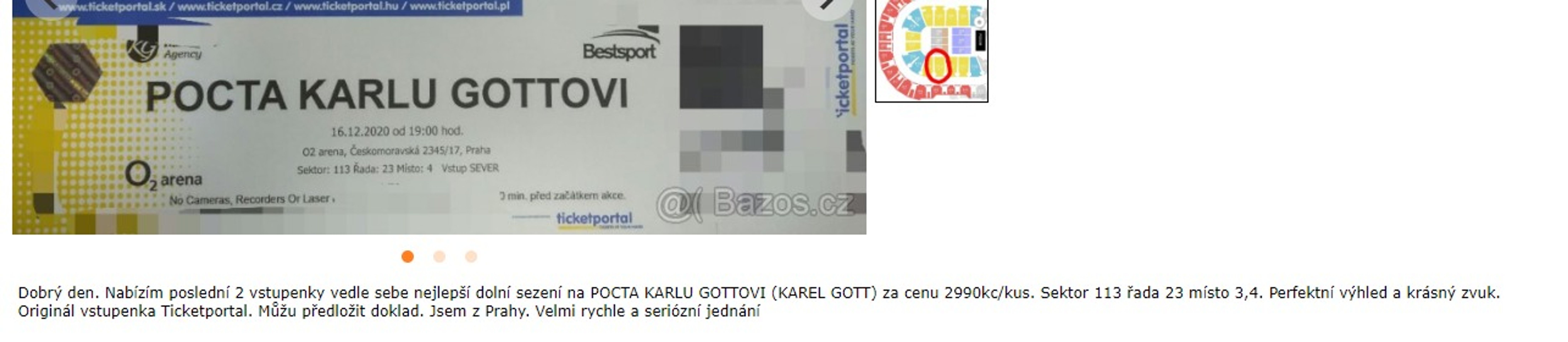 předražené vstupenky na vzpomínkový koncert Karla Gotta - 1 - GALERIE: Předražené vstupenky (3/3)