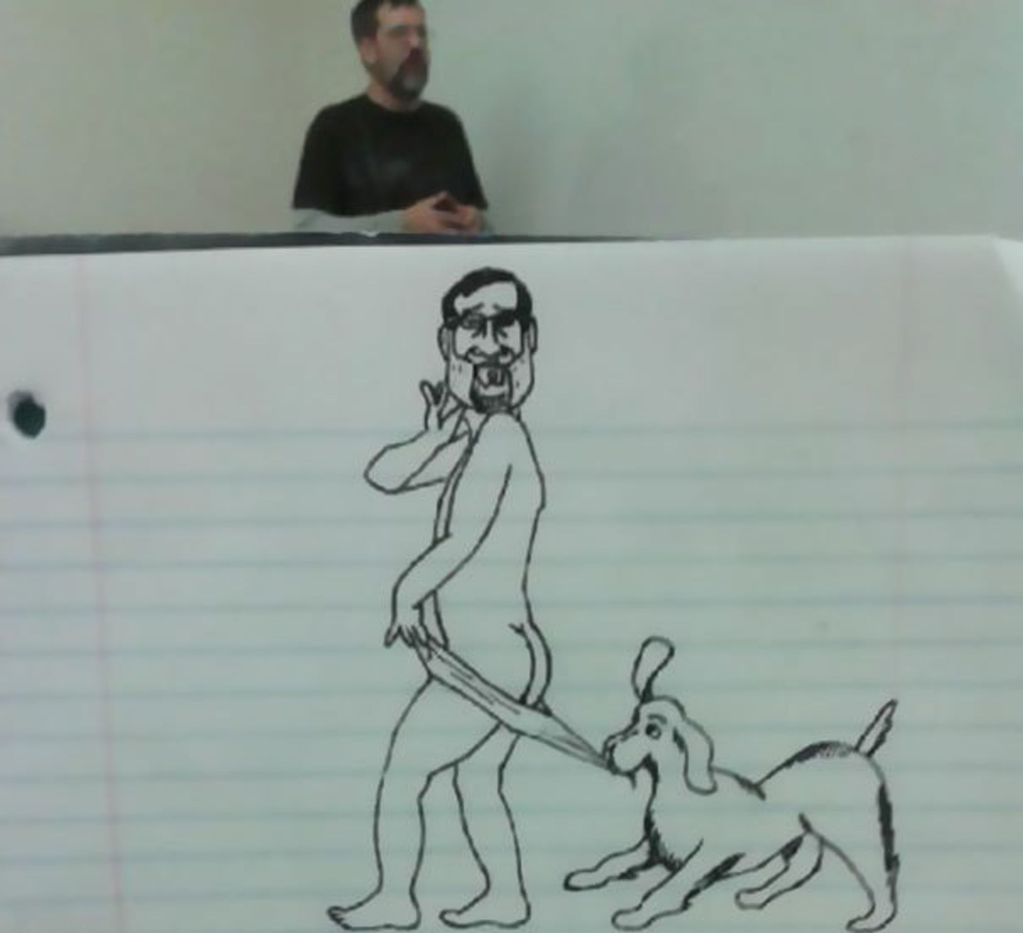 Student kreslil celý semestr svého profesora - 6 - GALERIE: Student kreslil celý semestr svého profesora (6/10)