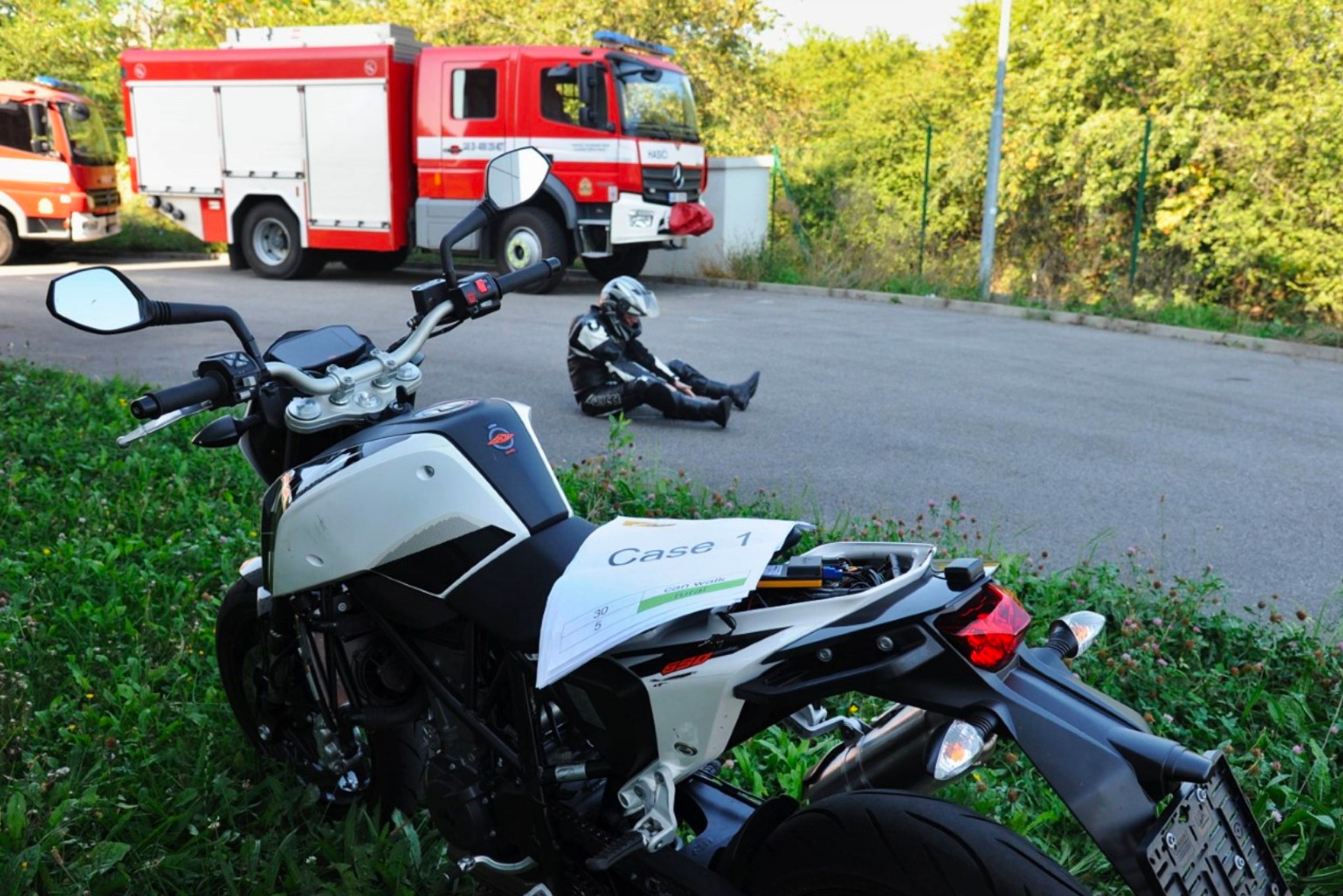 Testování systému eCall v motorkách - 7 - Fotogalerie: Hasiči testují systém pro eCall na motorkách (3/5)