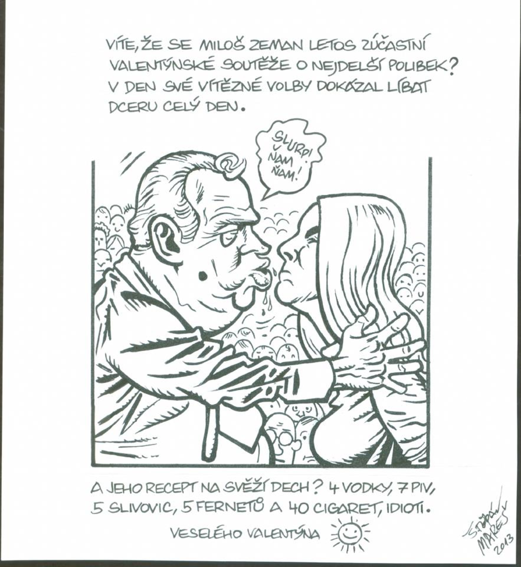 Zeman s dcerou - Galerie: Líbající politici (11/11)