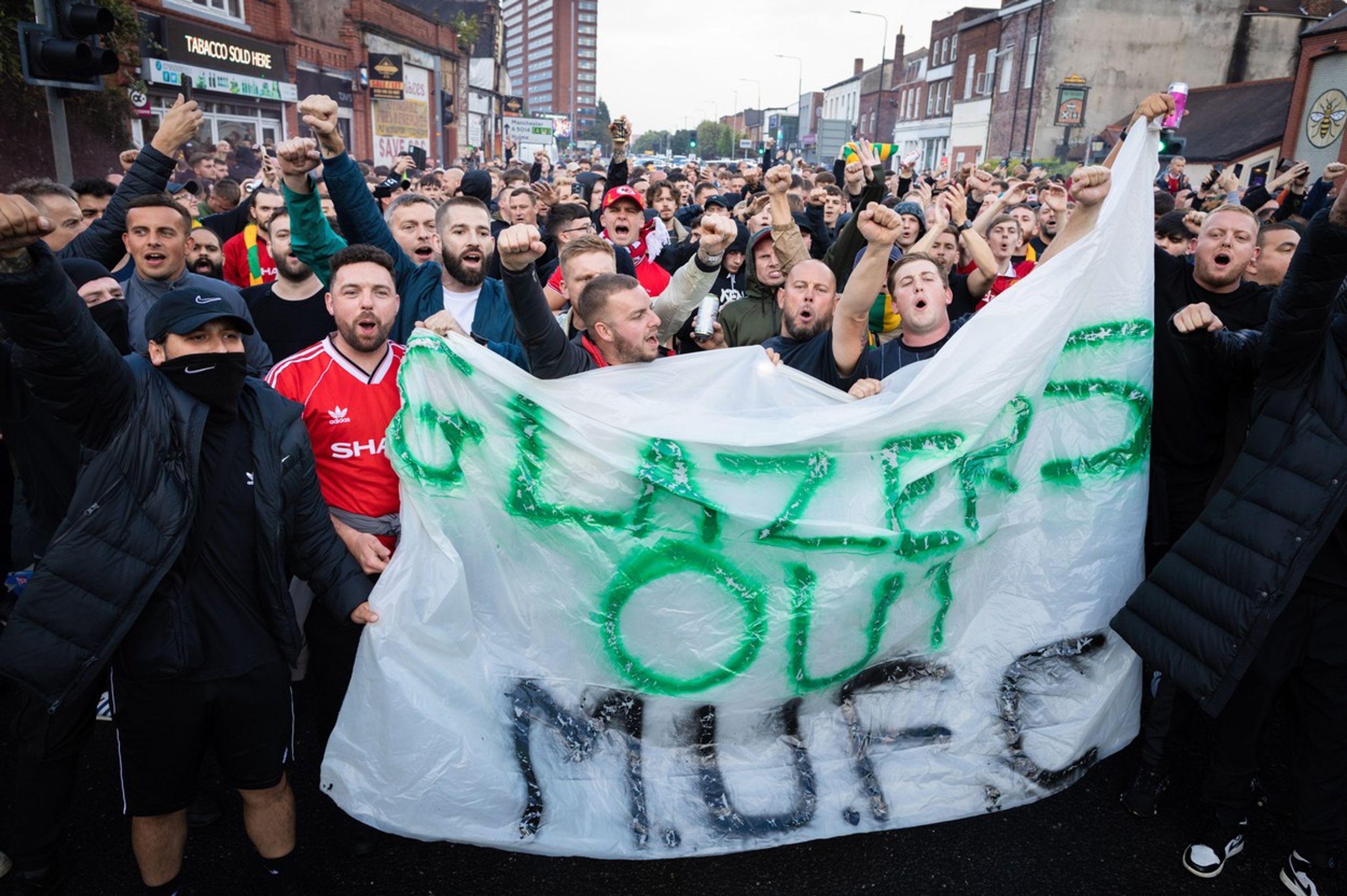 Protesty fanoušků Manchesteru United proti majitelům Glazerovým - Protesty fanoušků Manchesteru United (1/6)