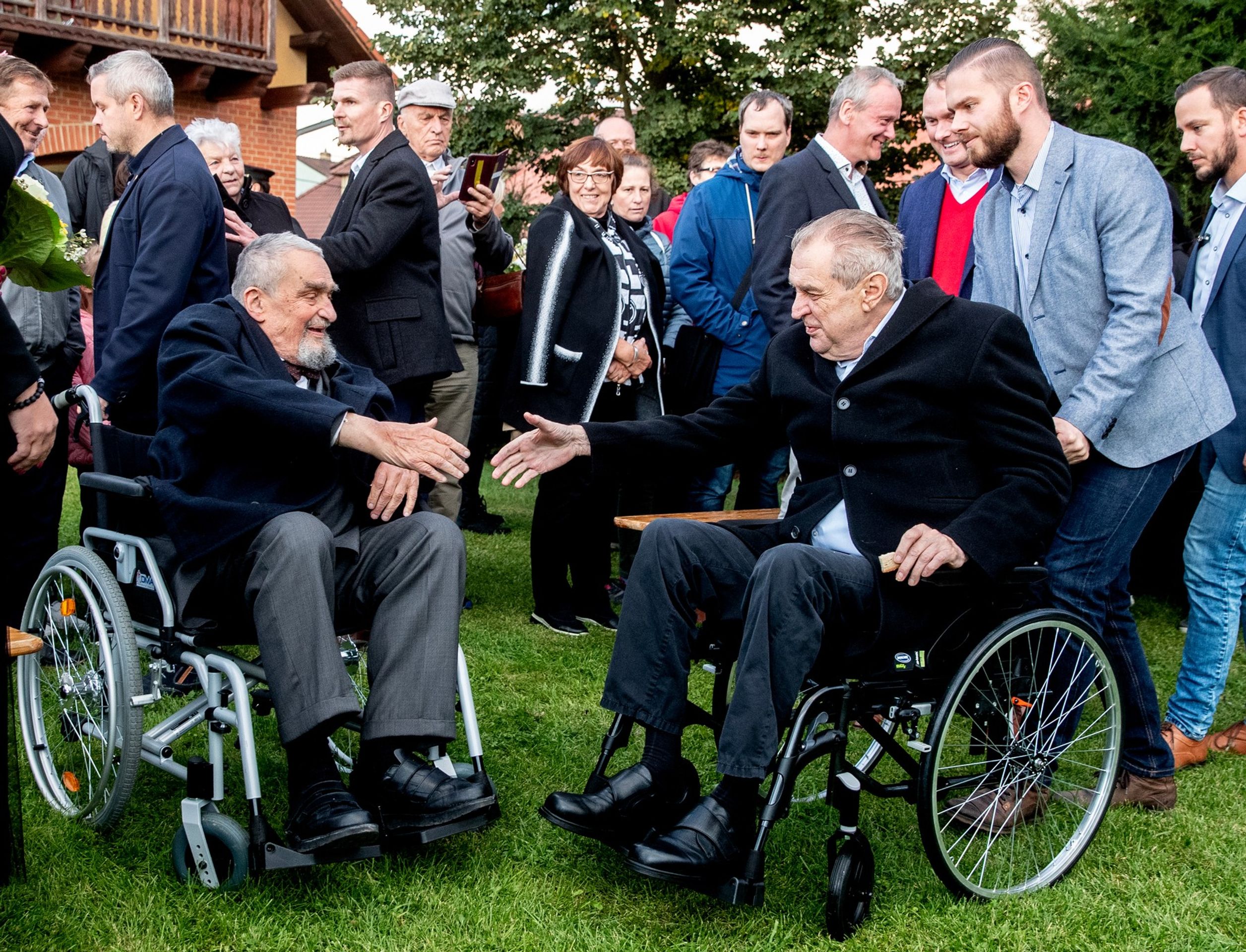 Karel Schwarzenberg a Miloš Zeman, 17. 9. 2022, 85. výročí úmrtí T. G. Masaryka - Karel Schwarzenberg (4/15)