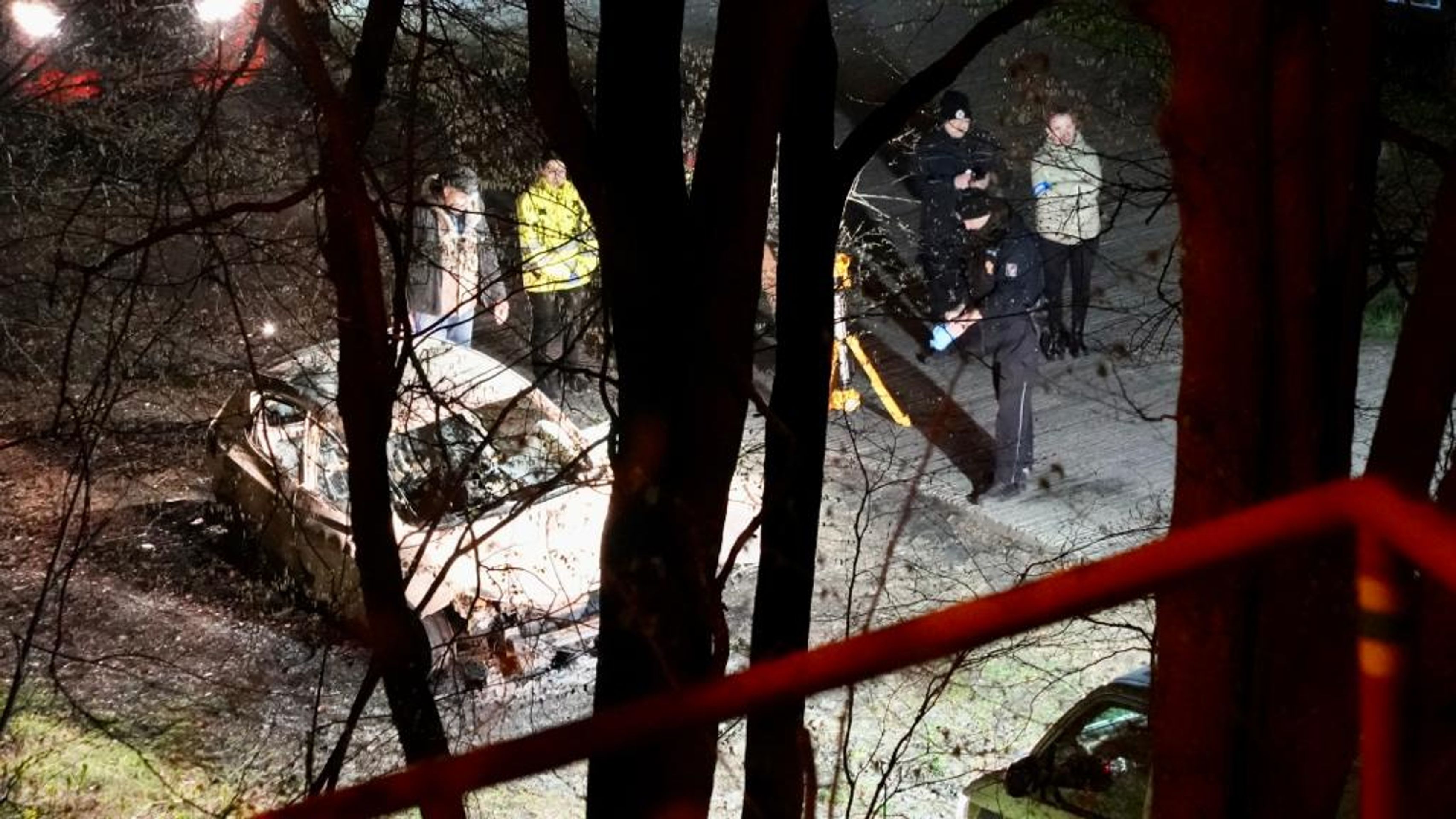 Shořelé auto u Třebenic - Shořelé osobní auto u Třebenic (5/6)