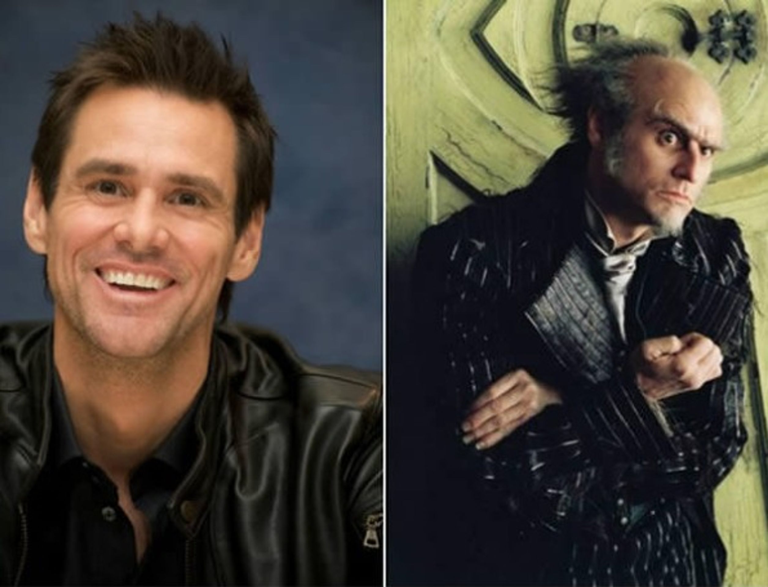 Jim Carrey (Olaf; Řada nešťastných příhod) - GALERIE: Filmové postavy bez make-upu (13/13)