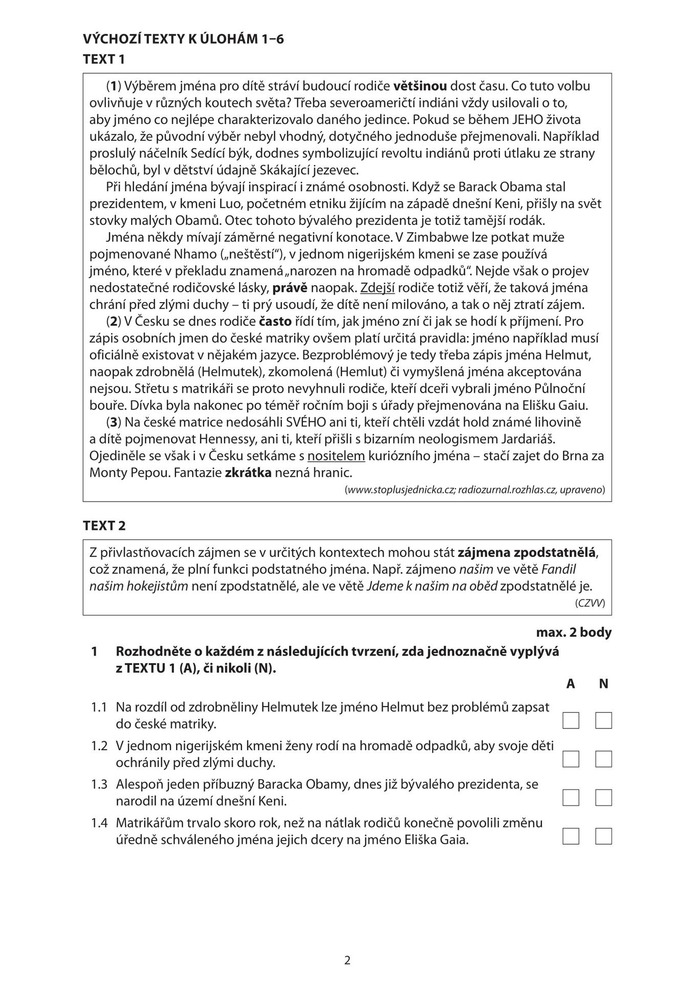 maturita-cestina-jaro-2023-test-02 - Maturita z českého jazyka a literatury 2023 (2/12)
