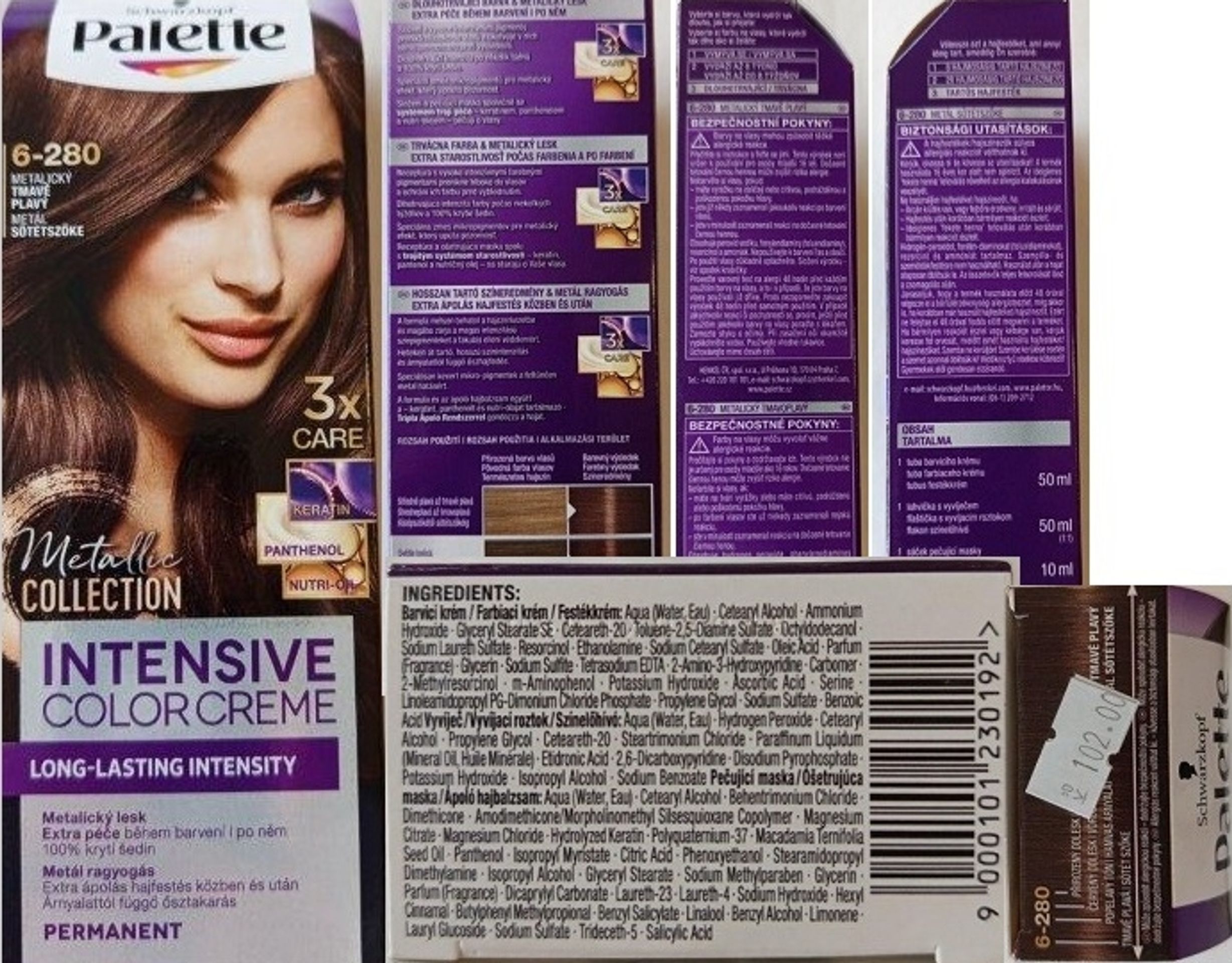 Barva na vlasy Palette 6-280 - Zdraví nebezpečná kosmetika (6/6)