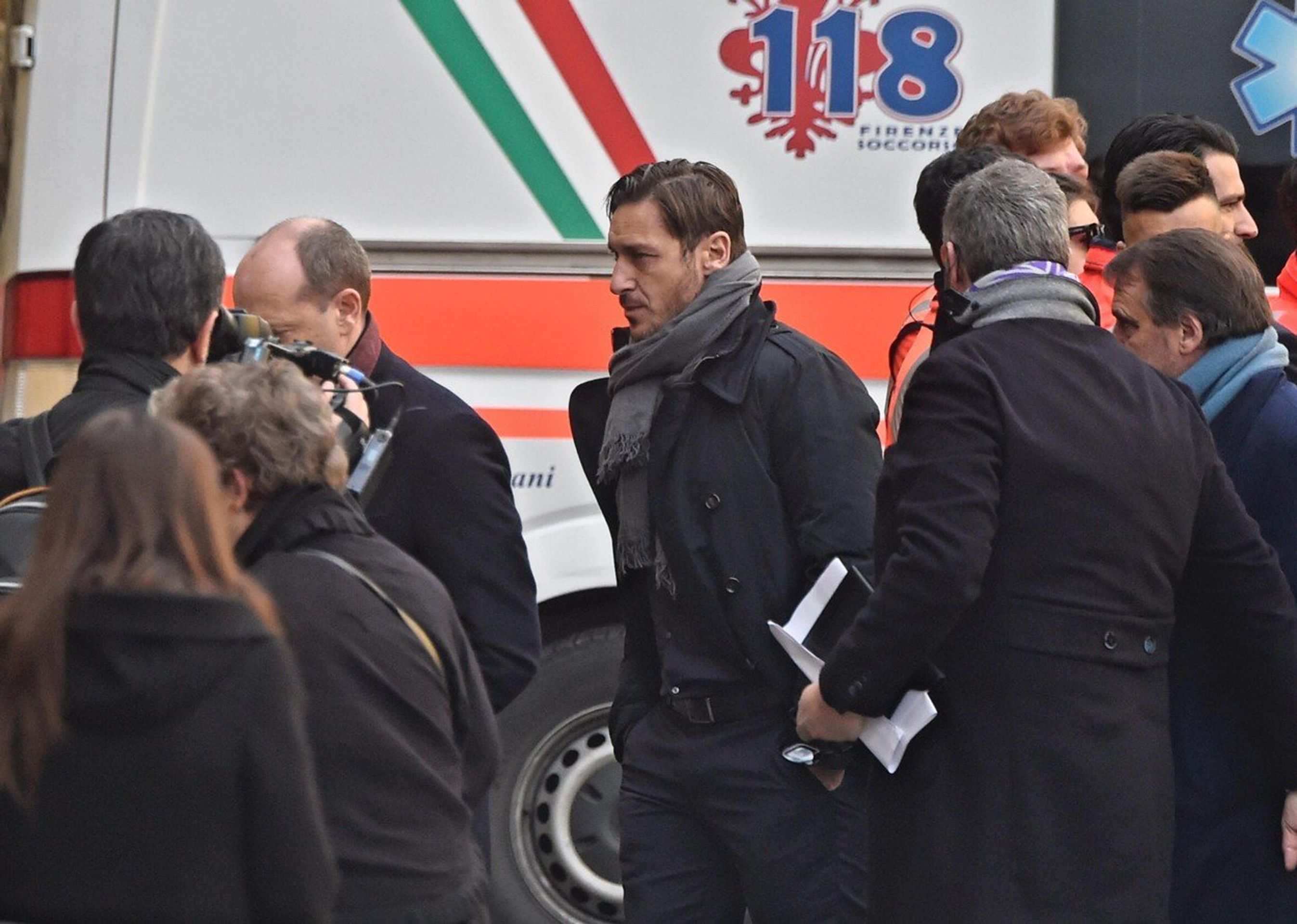 Francesco Totti na pohřbu Davide Astoriho - GALERIE: Itálie se loučila s fotbalistou Davide Astorim (3/6)