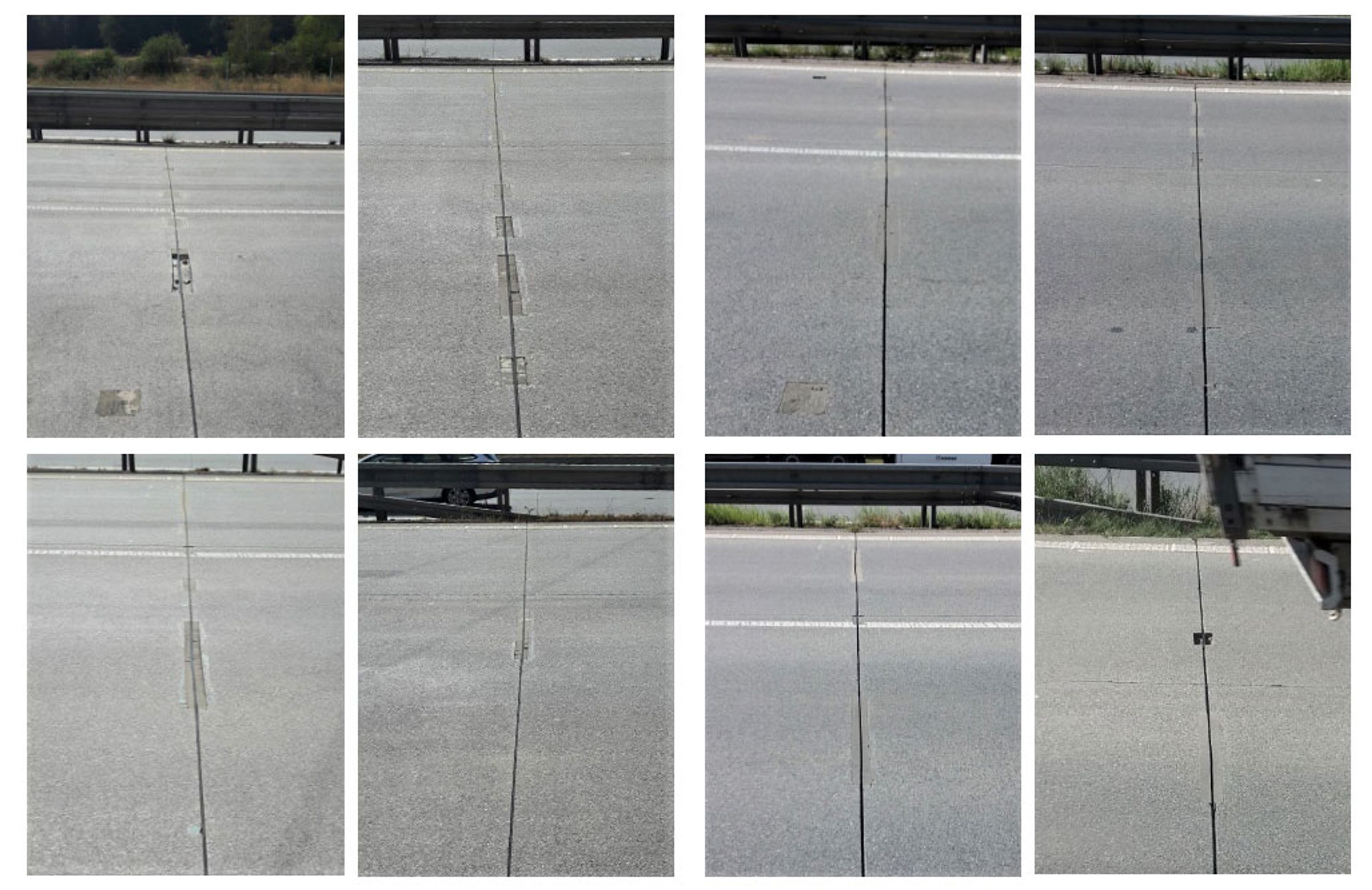 Poškozené vysprávky na příčných spárách vozovky EXIT 34 - Problematická místa na D1 (5/10)