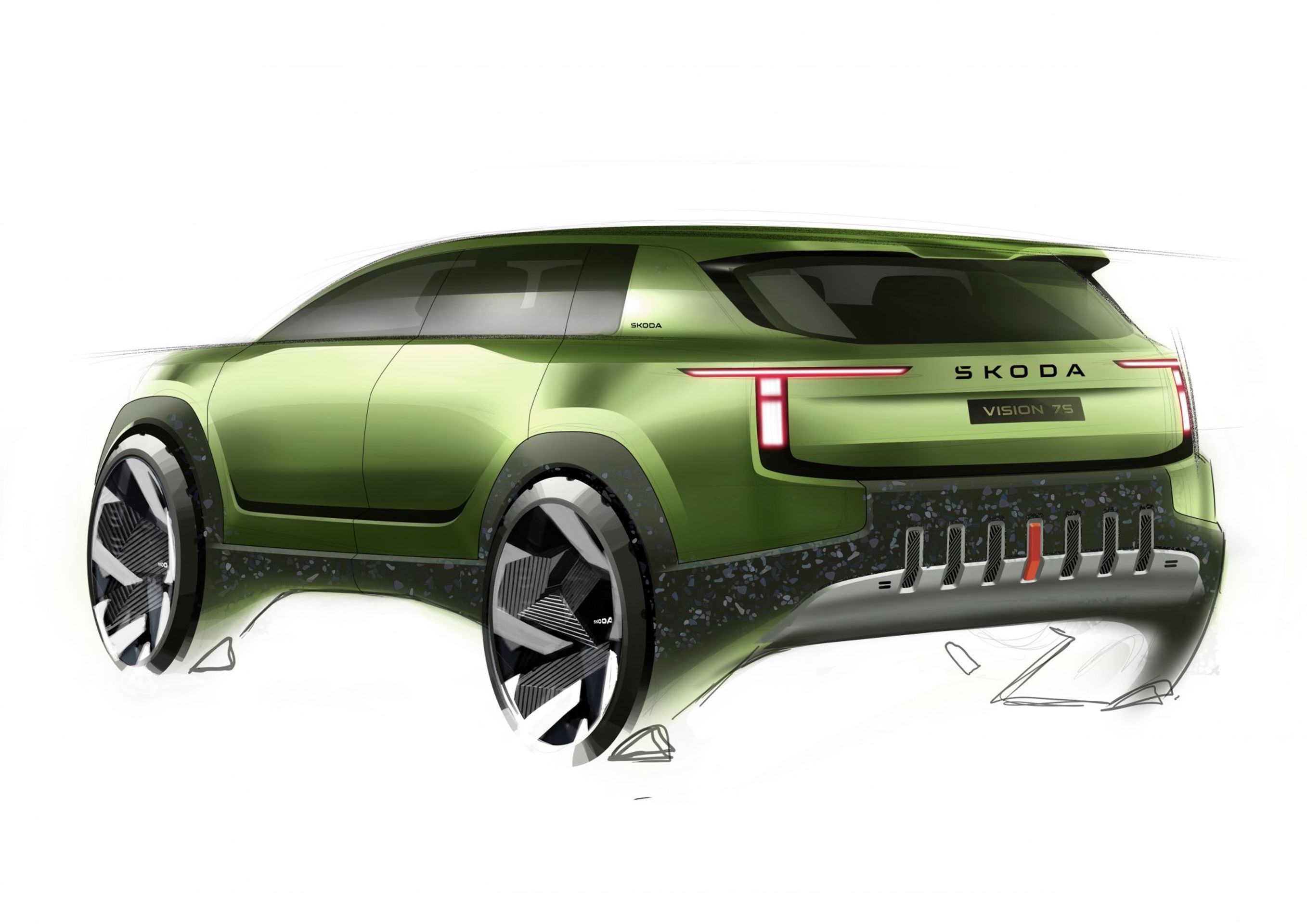 Koncept Škoda Vision 7S - Studie budoucího sedmimístného elektromobilu Škoda Vision 7S (12/14)