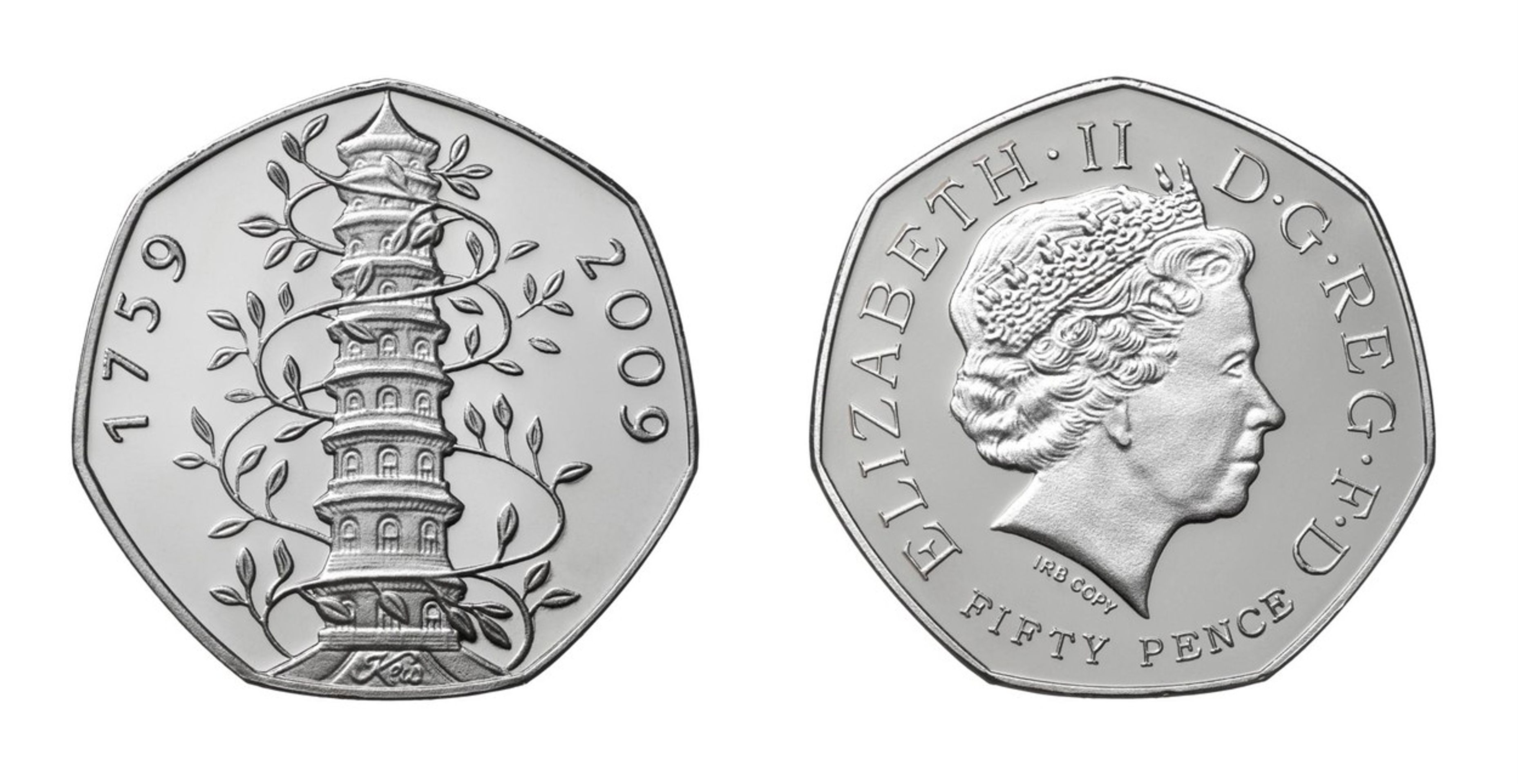 Mince Kew Gardens pagoda - GALERIE: Vzácné mince (1/12)