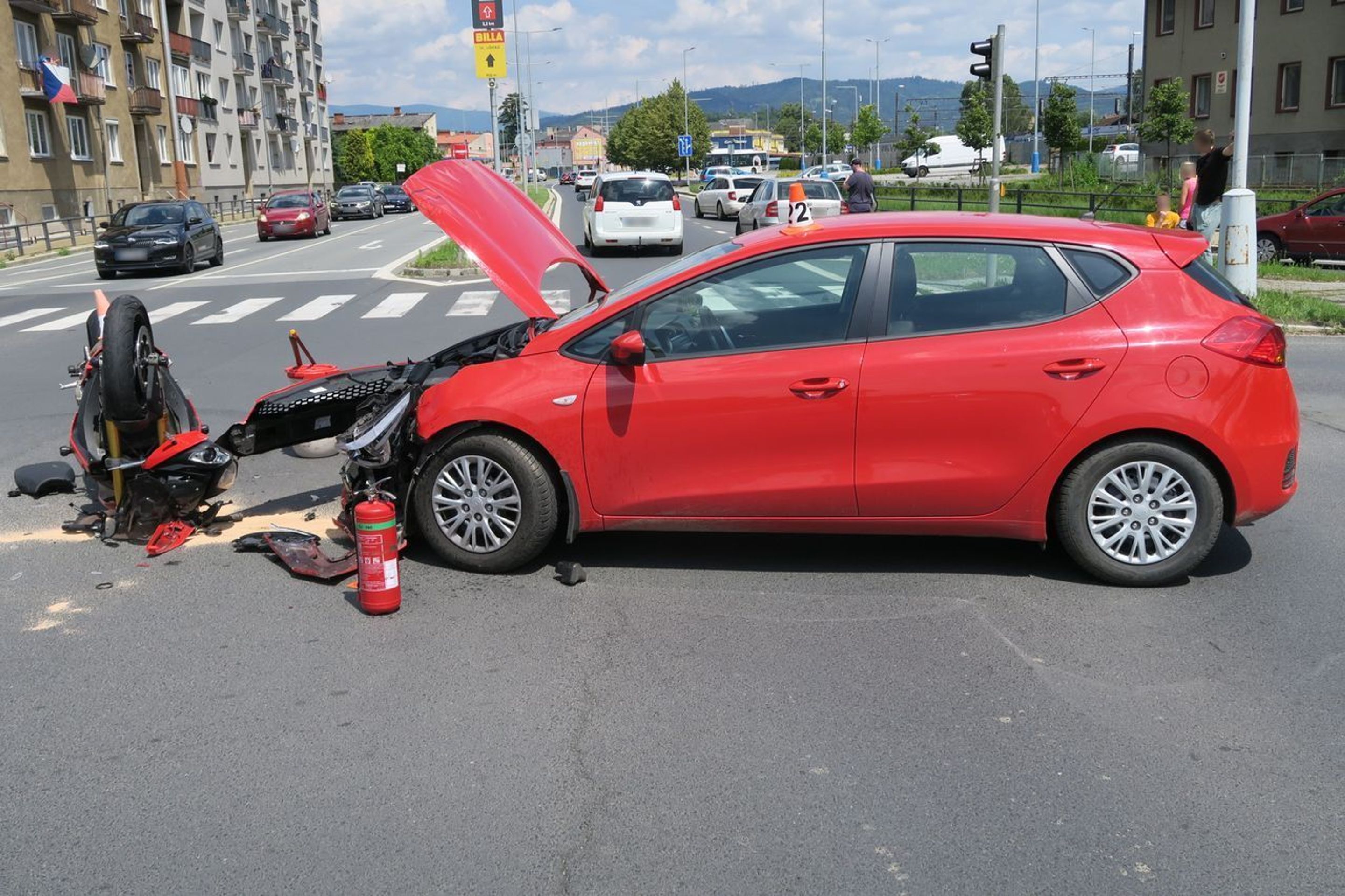 Dopravní nehoda v Šumperku (1) - Dopravní nehoda v Šumperku (3/4)