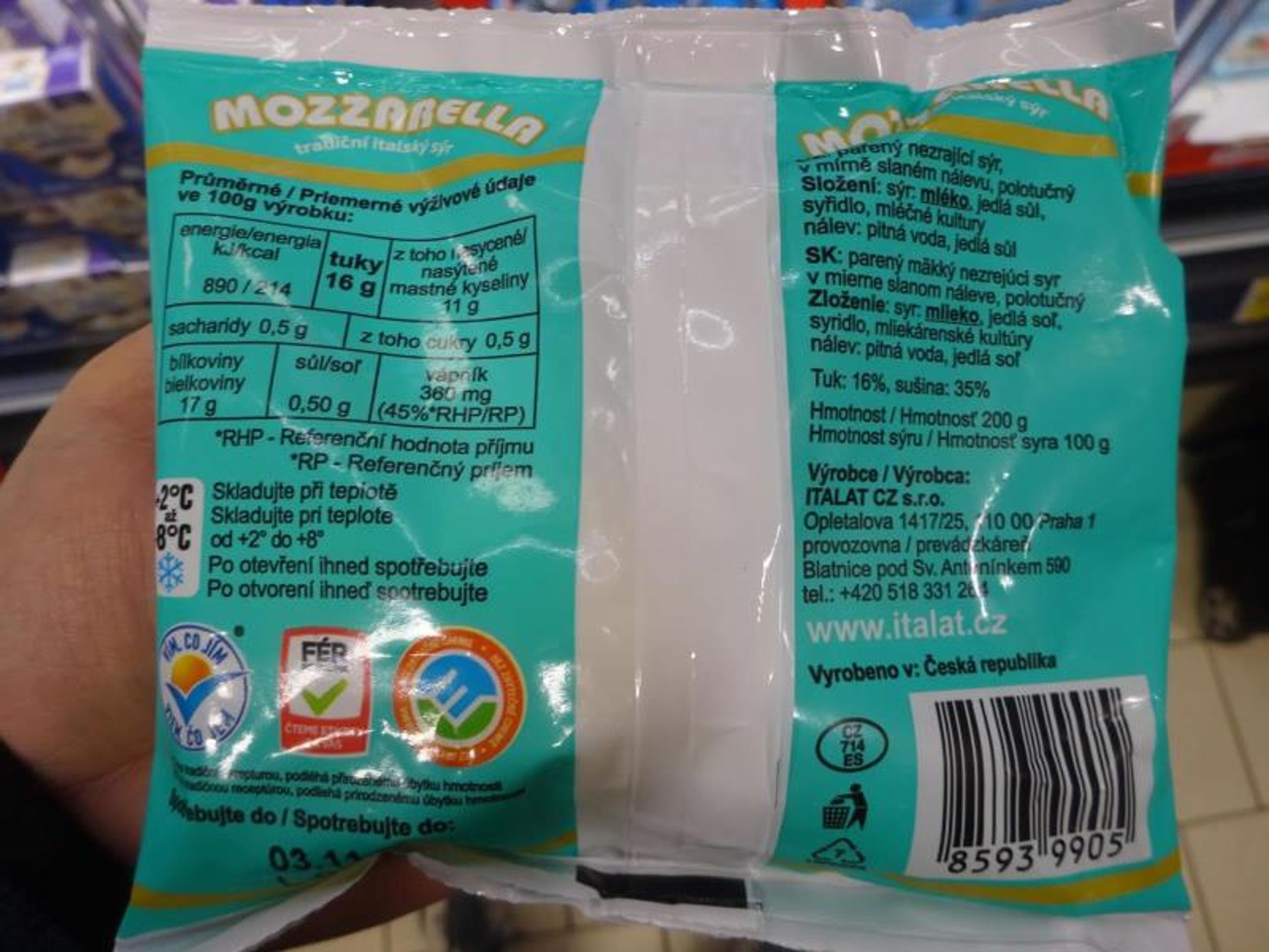 Nejakostní mozzarella (3) - Nejakostní mozzarella (2/3)