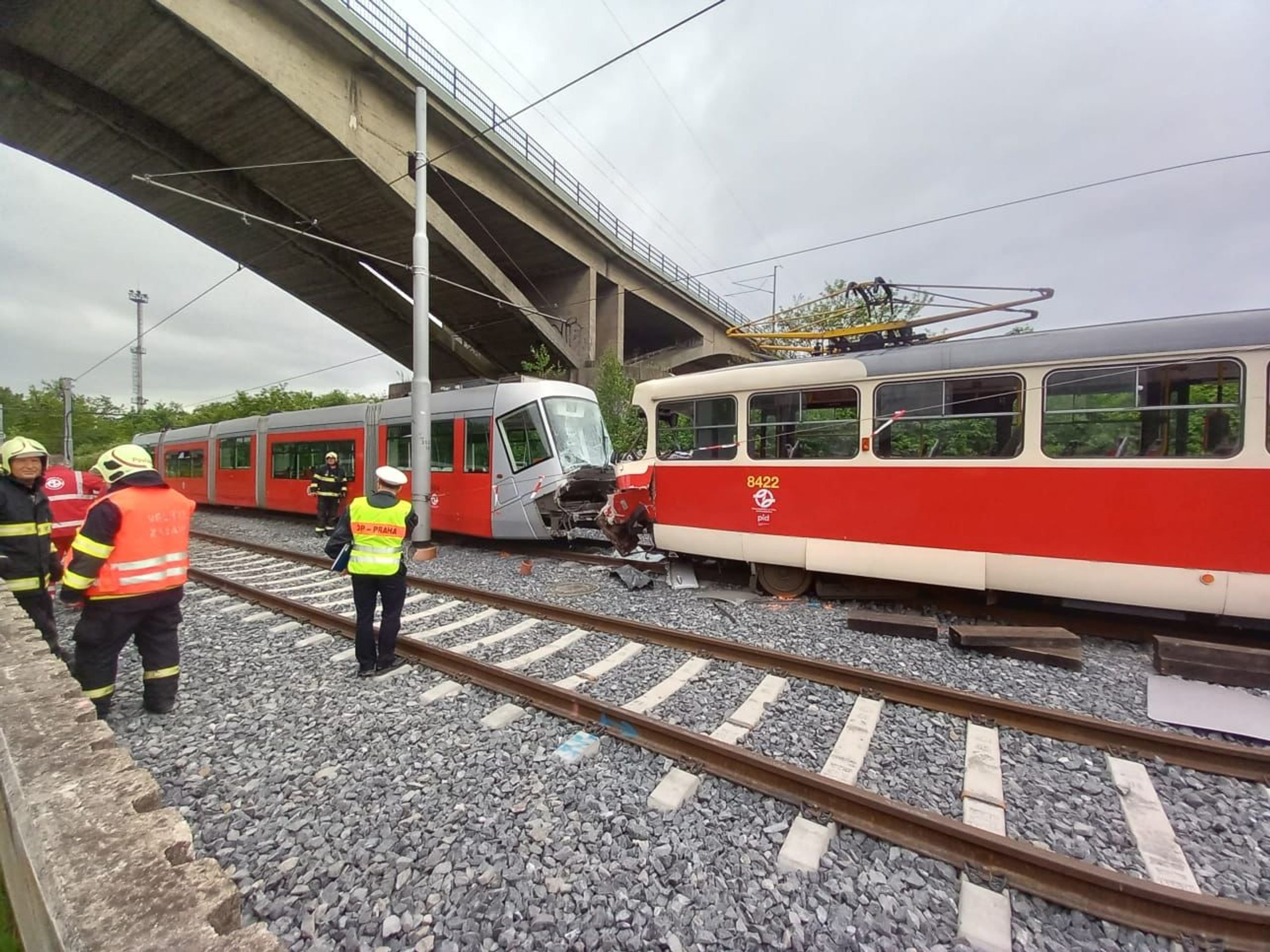 V Praze se srazily tramvaje - Srážka tramvají v Praze (3/7)