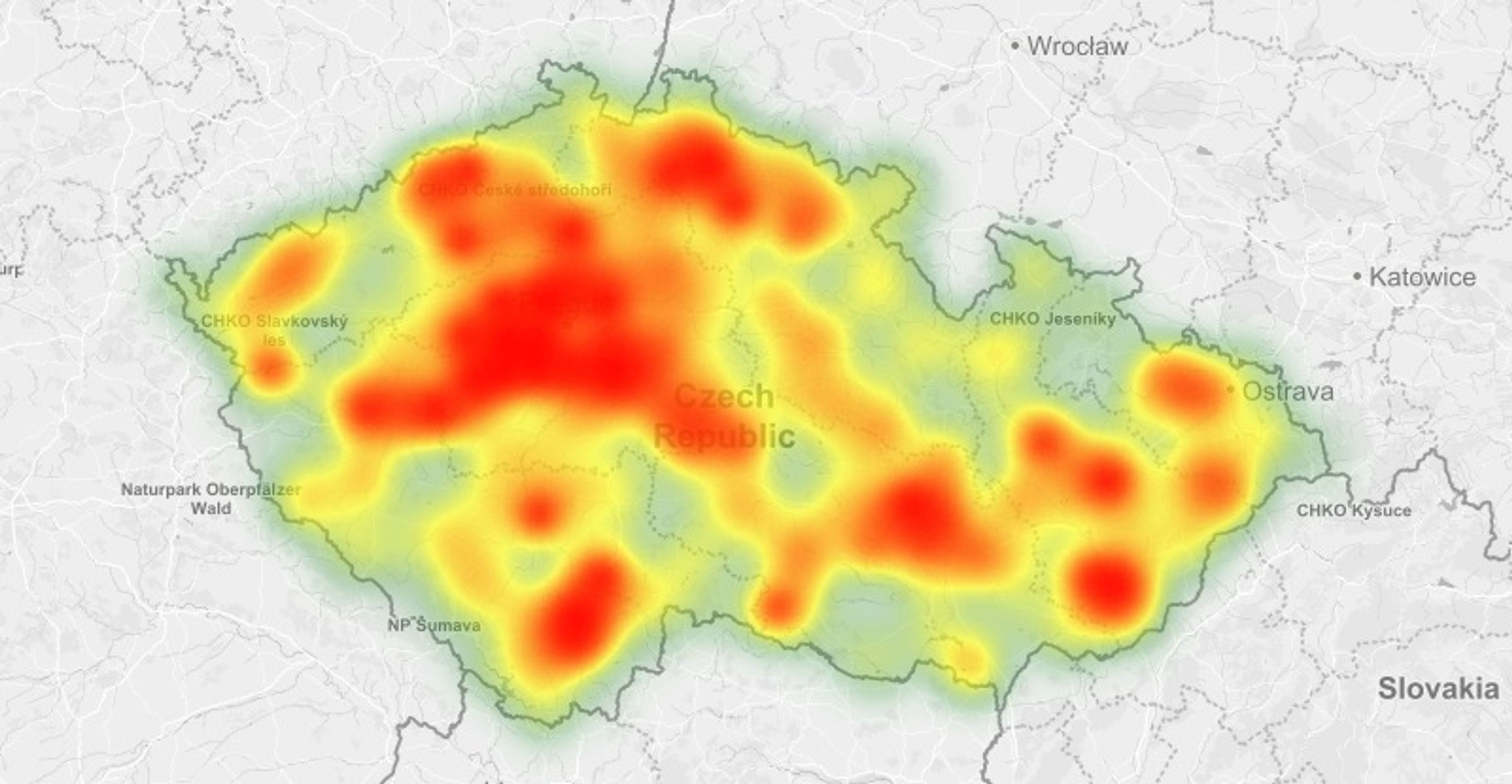 Aktivita klíšťat - 2 - GALERIE: Mapa aktivity klíšťat (1/3)