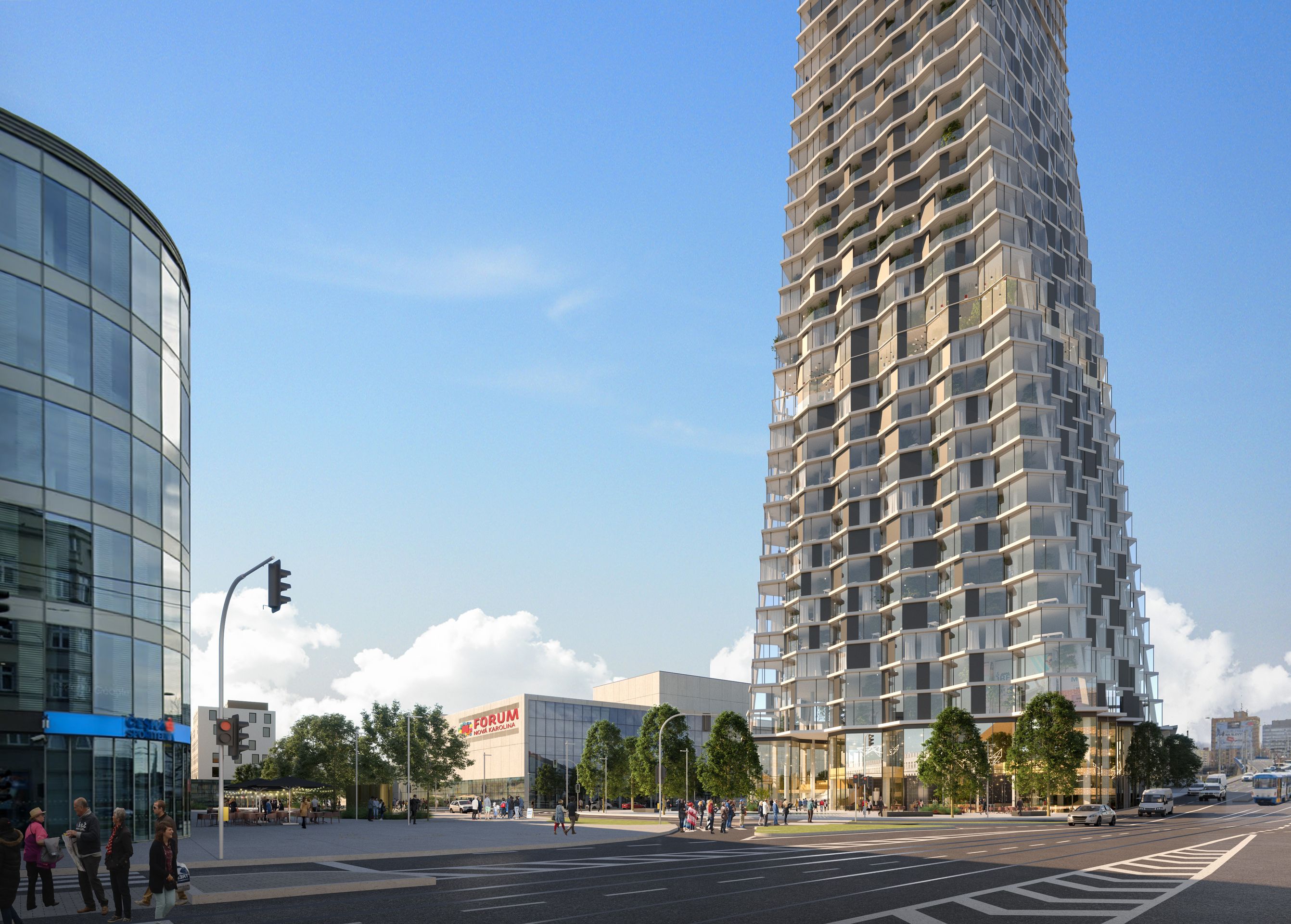 Vizualizace k projektu Ostrava Tower (1) - Vizualizace k projektu Ostrava Tower (1/7)
