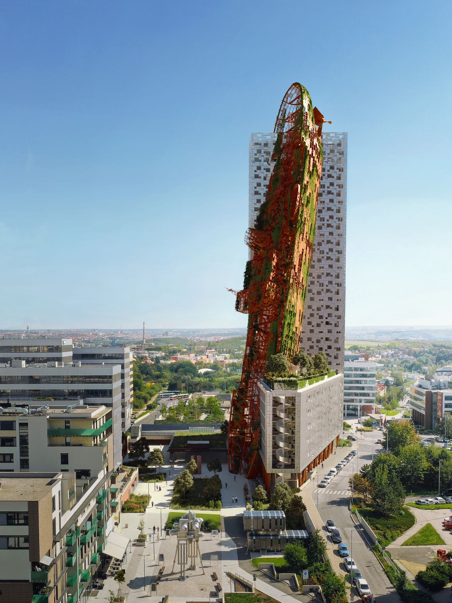 Návrh Top Tower v Nových Butovicích - 2 - GALERIE: Návrh Top Tower v Nových Butovicích (2/4)