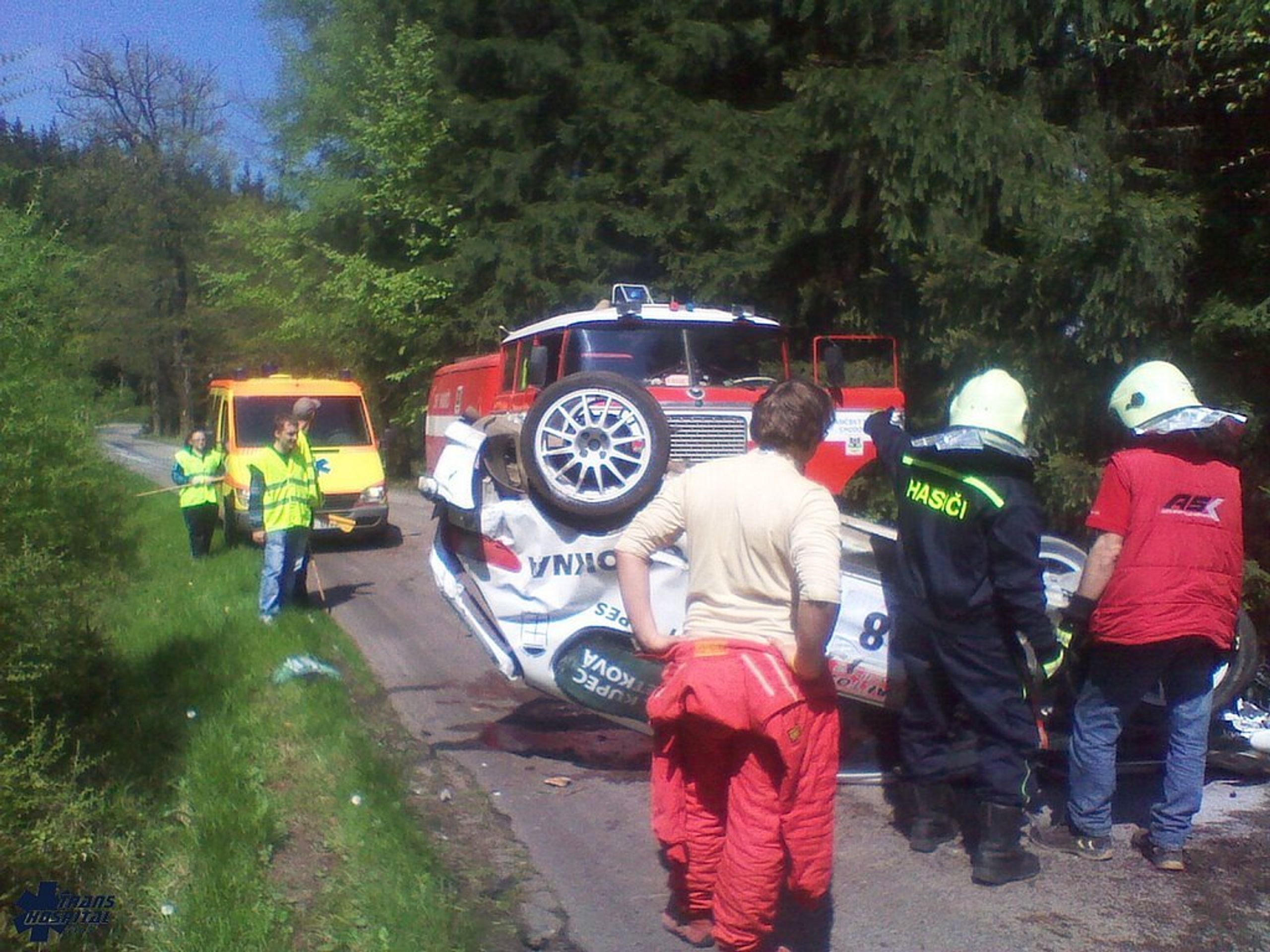 Hořovická rallye - 1 - GALERIE: Nehoda na Hořovické rallye (3/3)