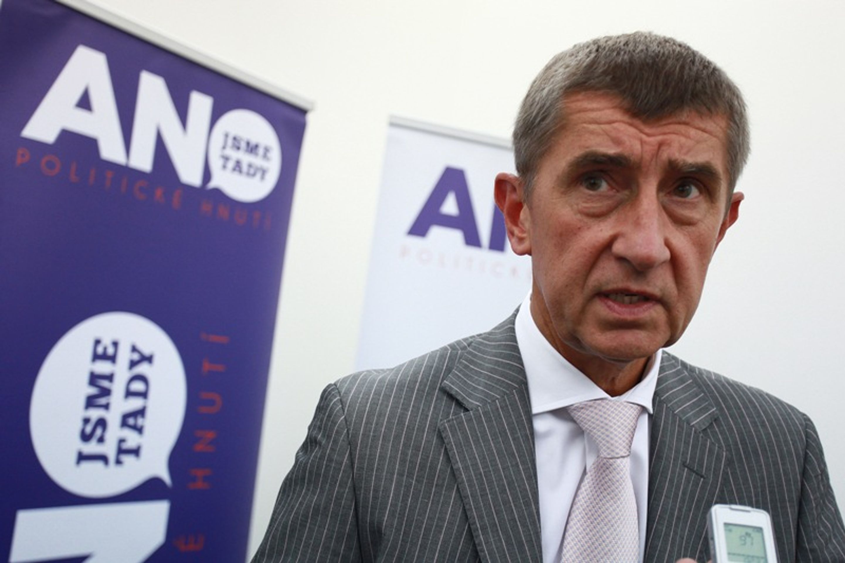 Andrej Babiš - ANO 2011 - GALERIE: Lídři politických stran v Praze (1/8)
