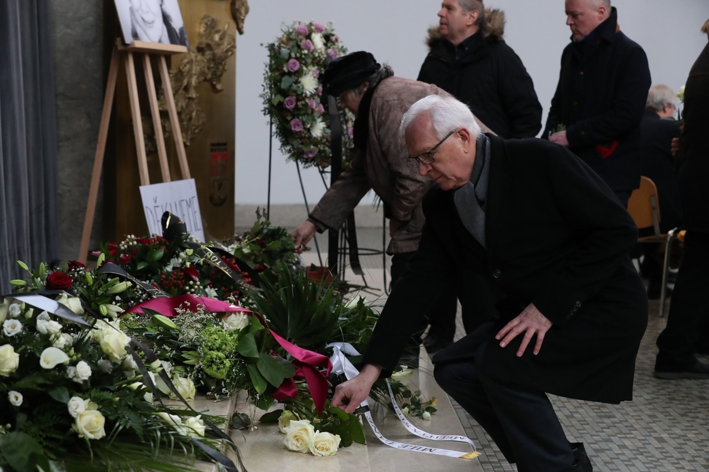 Lidé se loučí s Taťanou Fischerovou - Jiří Drahoš - GALERIE: Rozloučení s Taťanou Fischerovou (16/23)