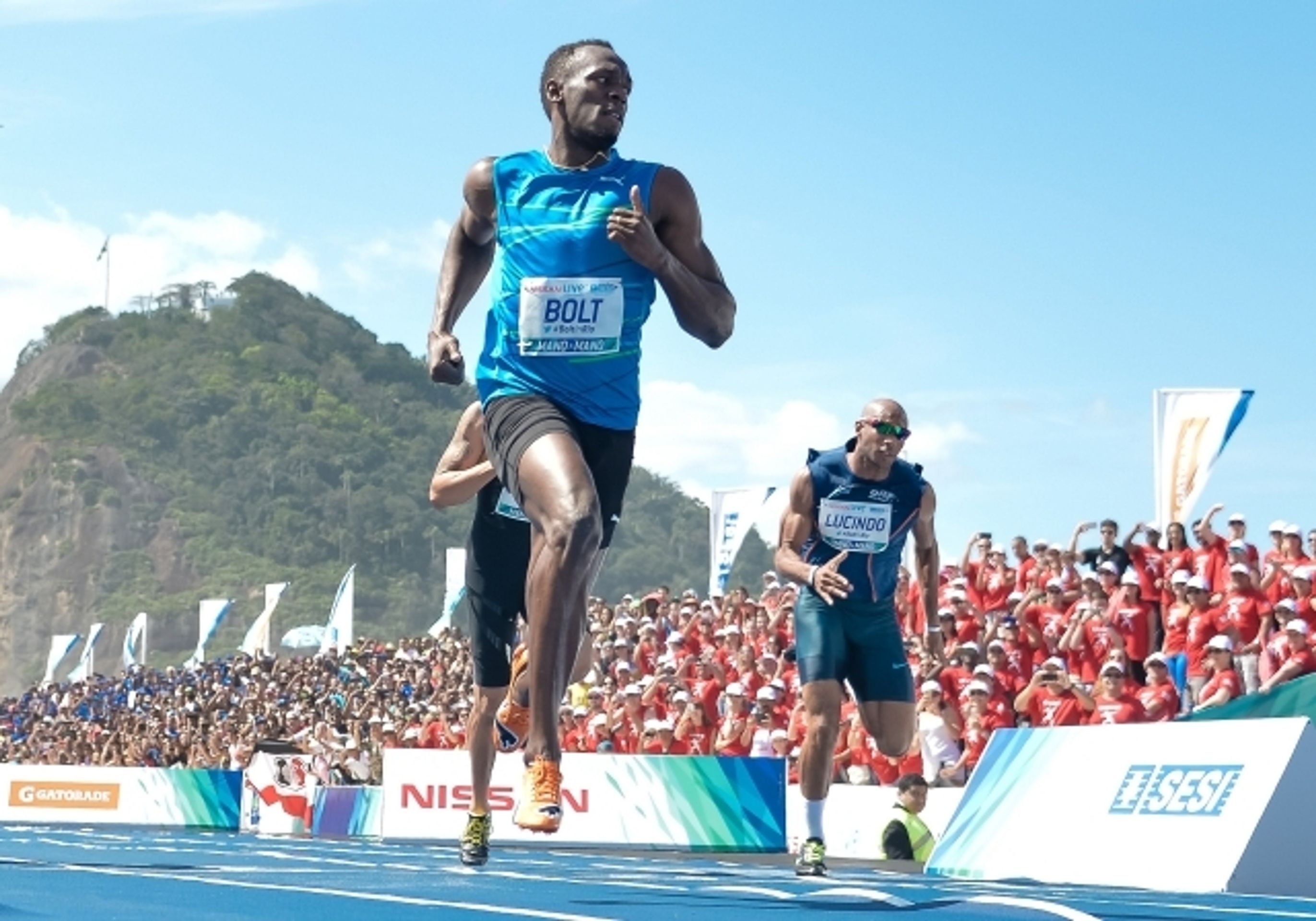Usain Bolt na Copacabaně - 2 - GALERIE: Usain Bolt na Copacabaně (5/6)