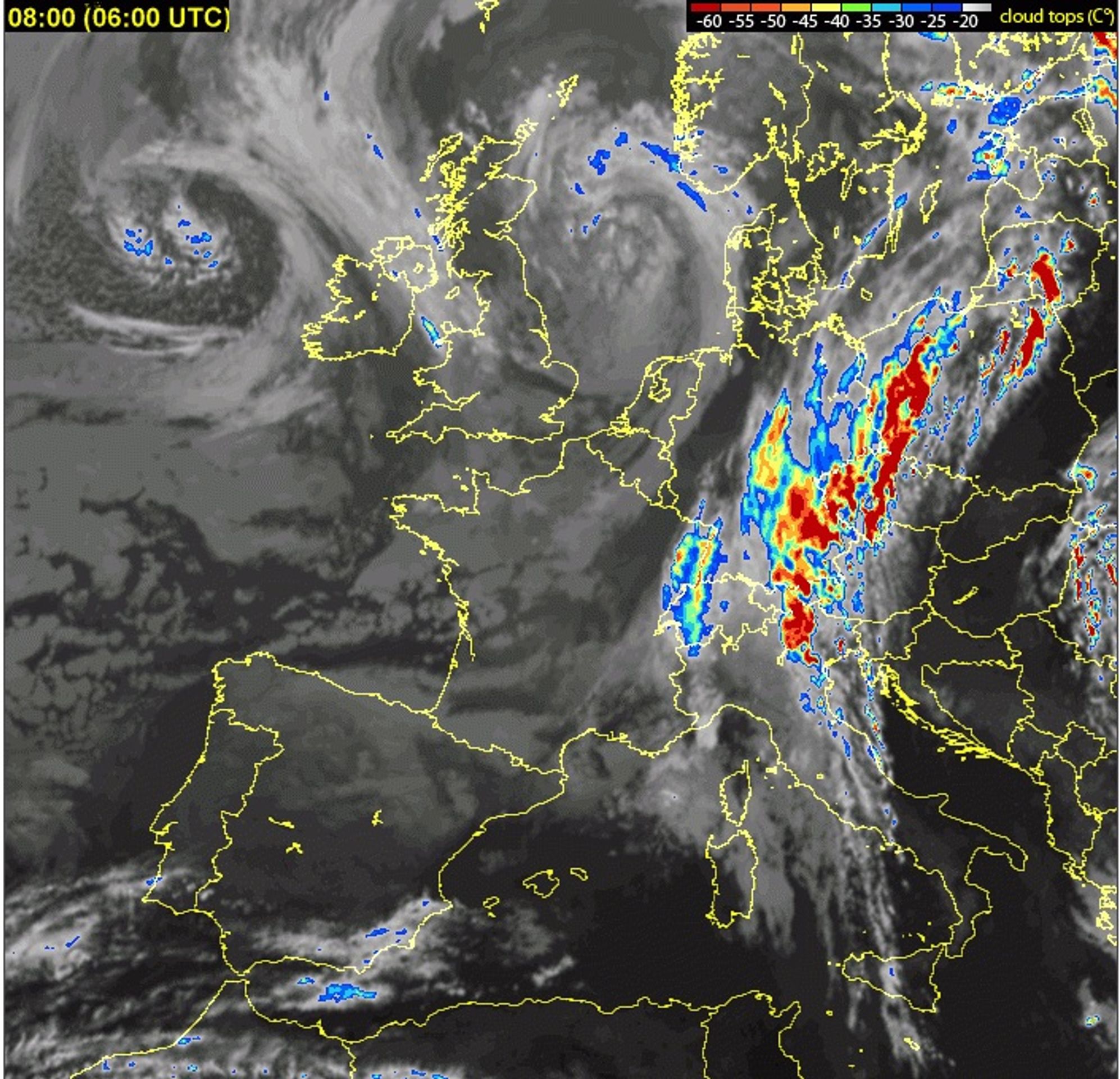 Radar Evropa - 10. 5. - 8.00 - GALERIE: MeteoRadar v pátek 10. 5. 2013 (6/11)