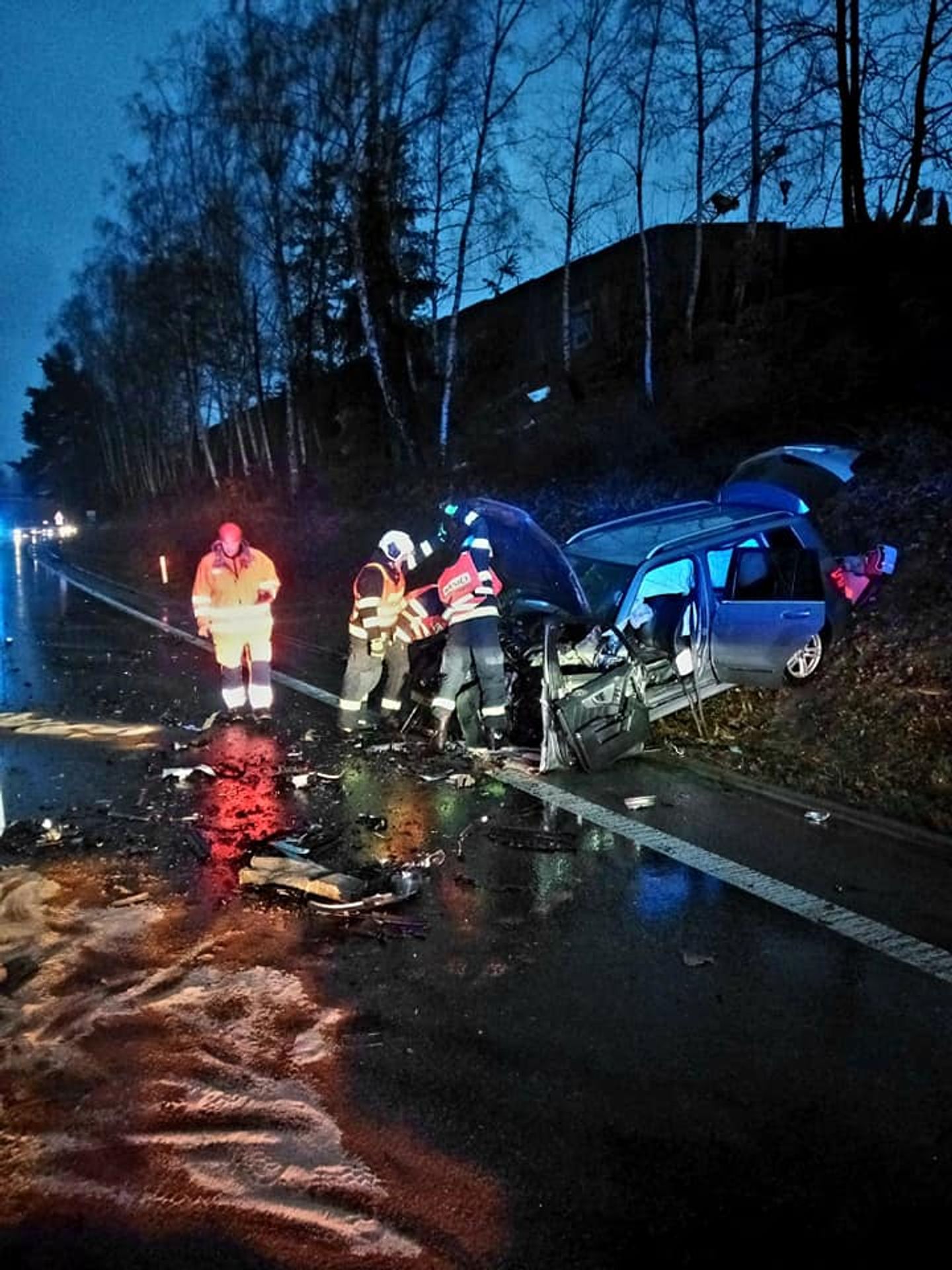 Tragická nehoda u Boršova nad Vltavou - Tragická nehoda u Boršova nad Vltavou (3/4)