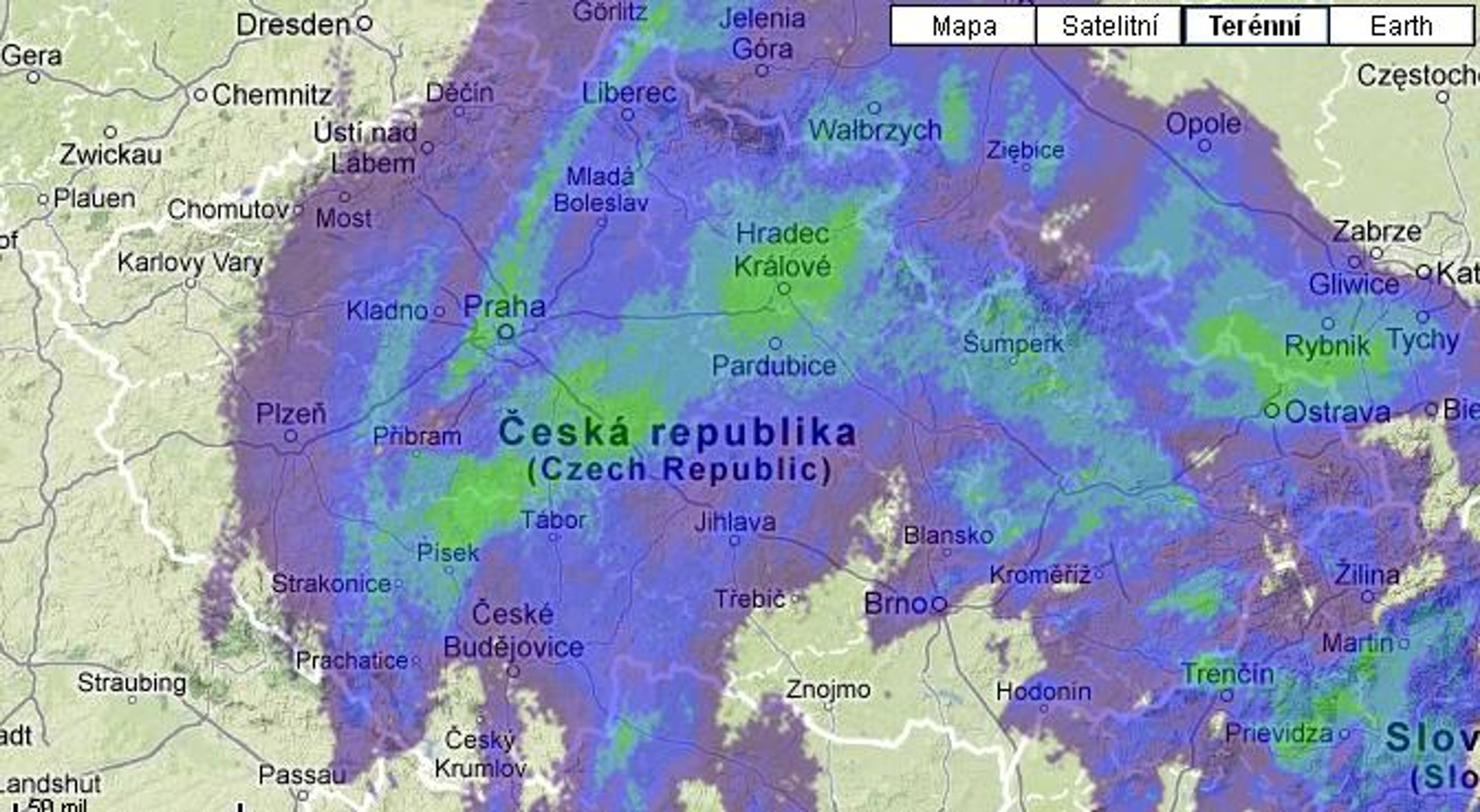Radar 12.00 - Sněžení v Česku (8/10)