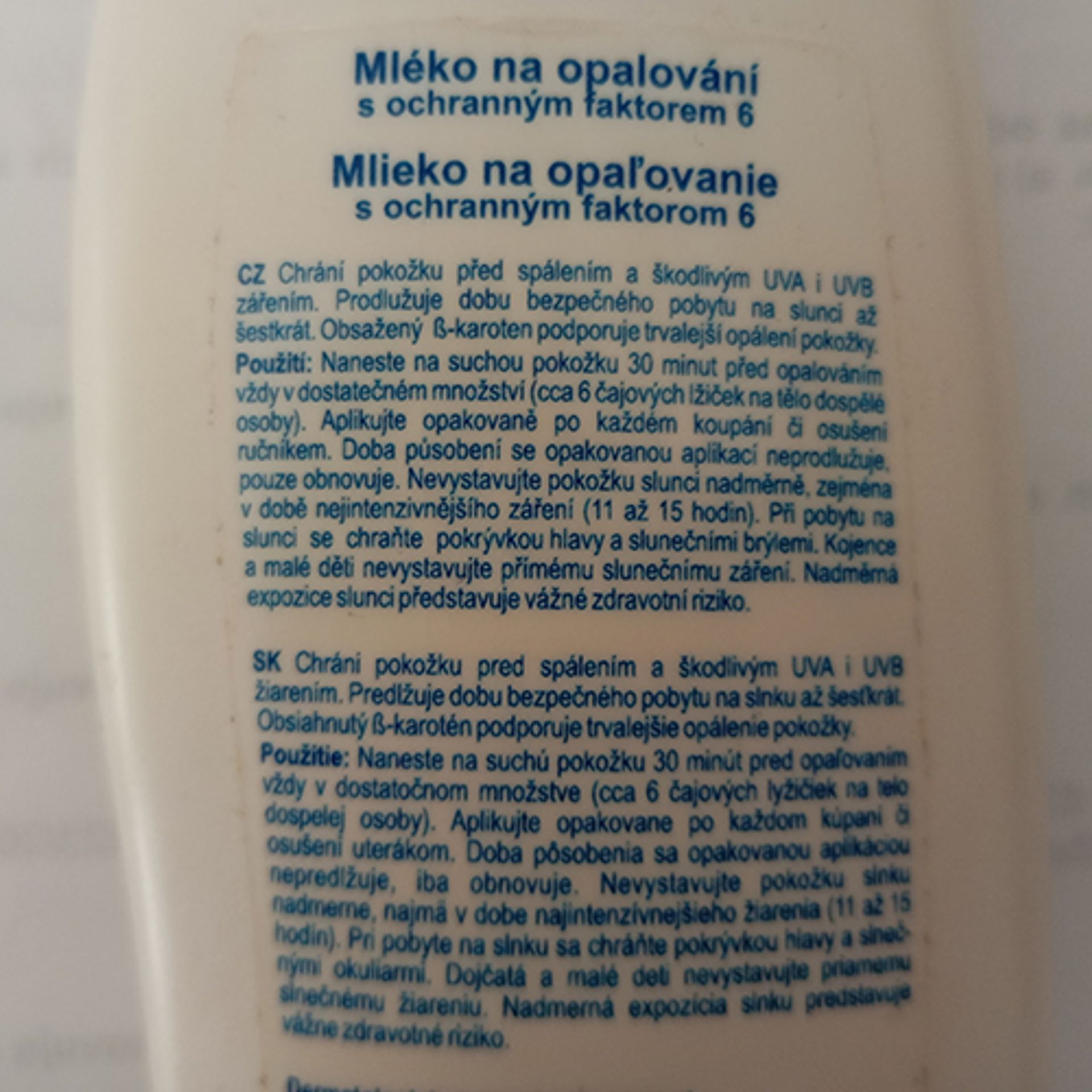 Závadný Helios Herb Sunscreen milk - Závadná kosmetika značky Helios Herb (11/13)