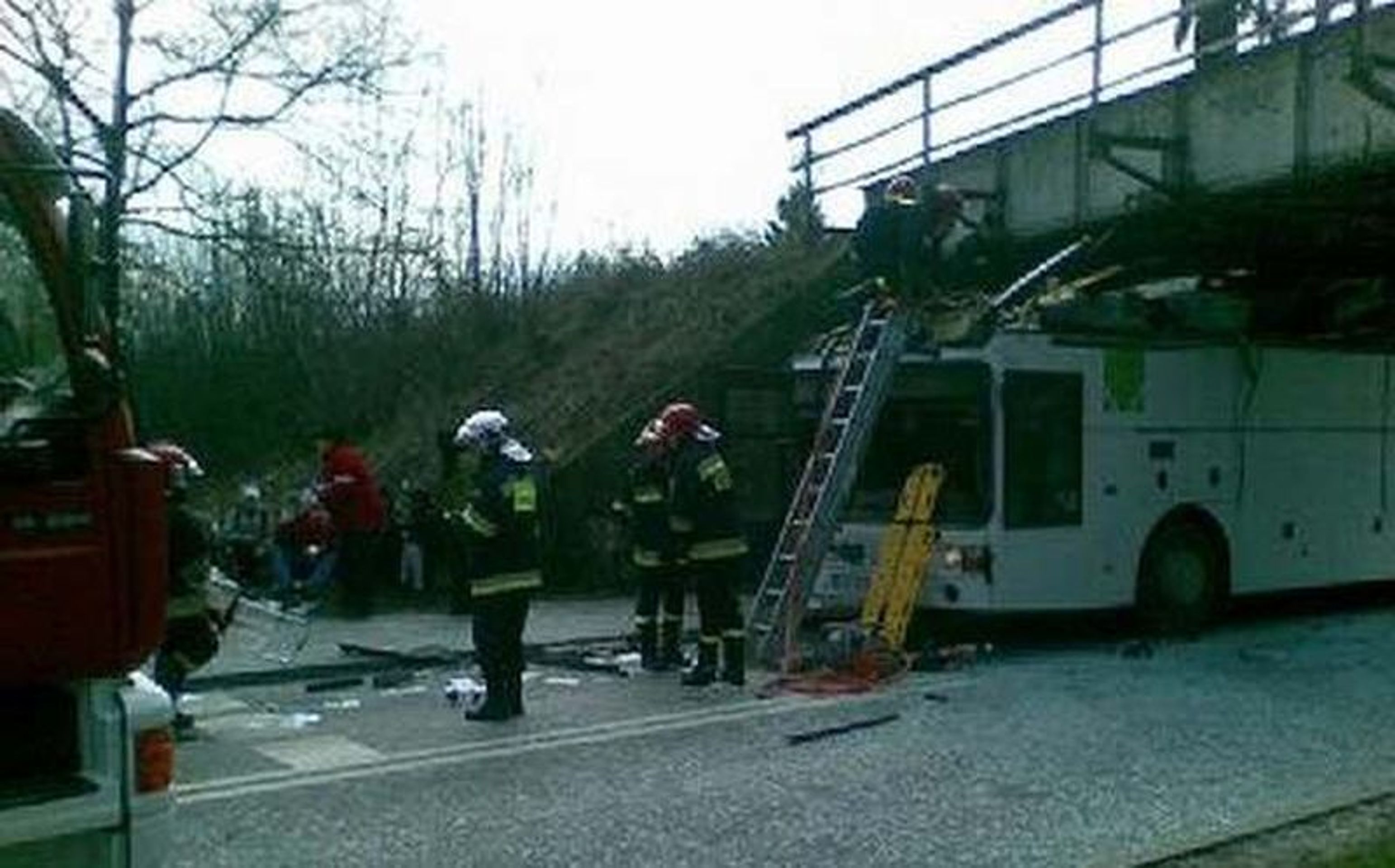 Nehoda autobusu v Polsku - Galerie: Nehoda autobusu v Polsku (4/7)