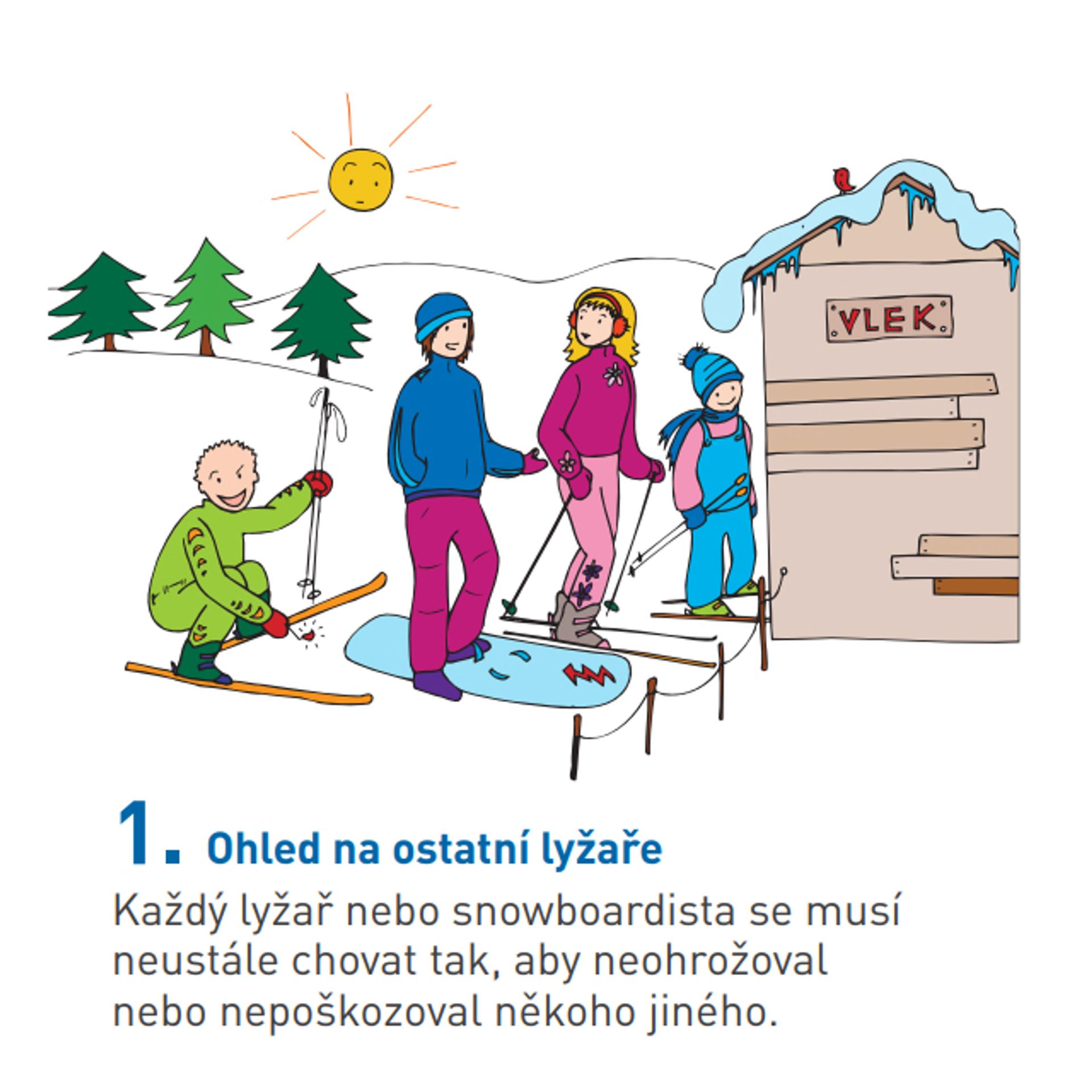 Pravidla chování na sjezdových tratích 1 - Pravidla chování na sjezdových tratích (1/10)