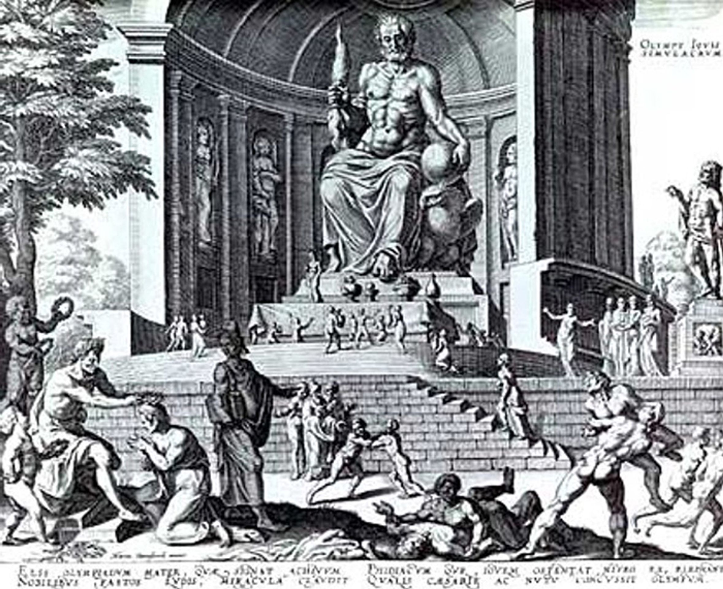 Feidiův Zeus v Olympii - Sedm divů starověkého světa (3/7)